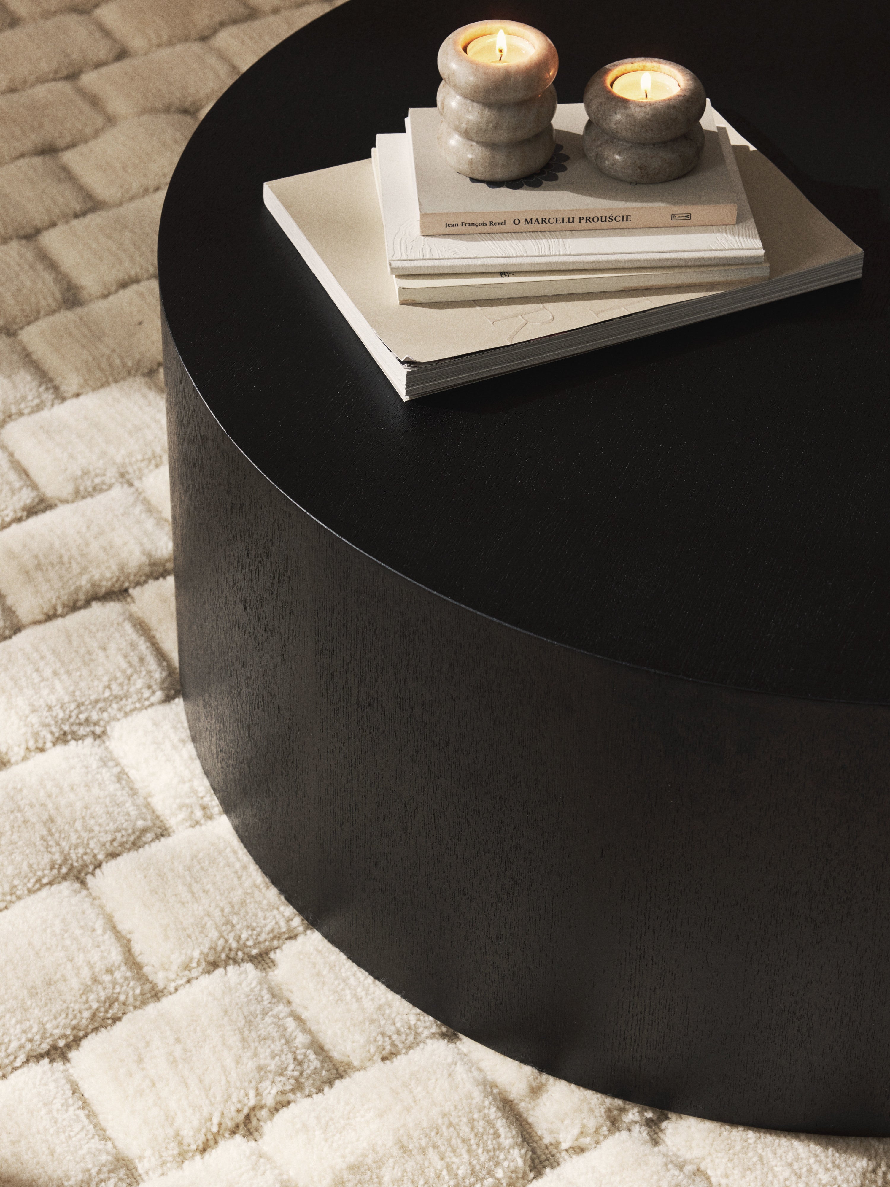 Dan Round Wooden Coffee Table