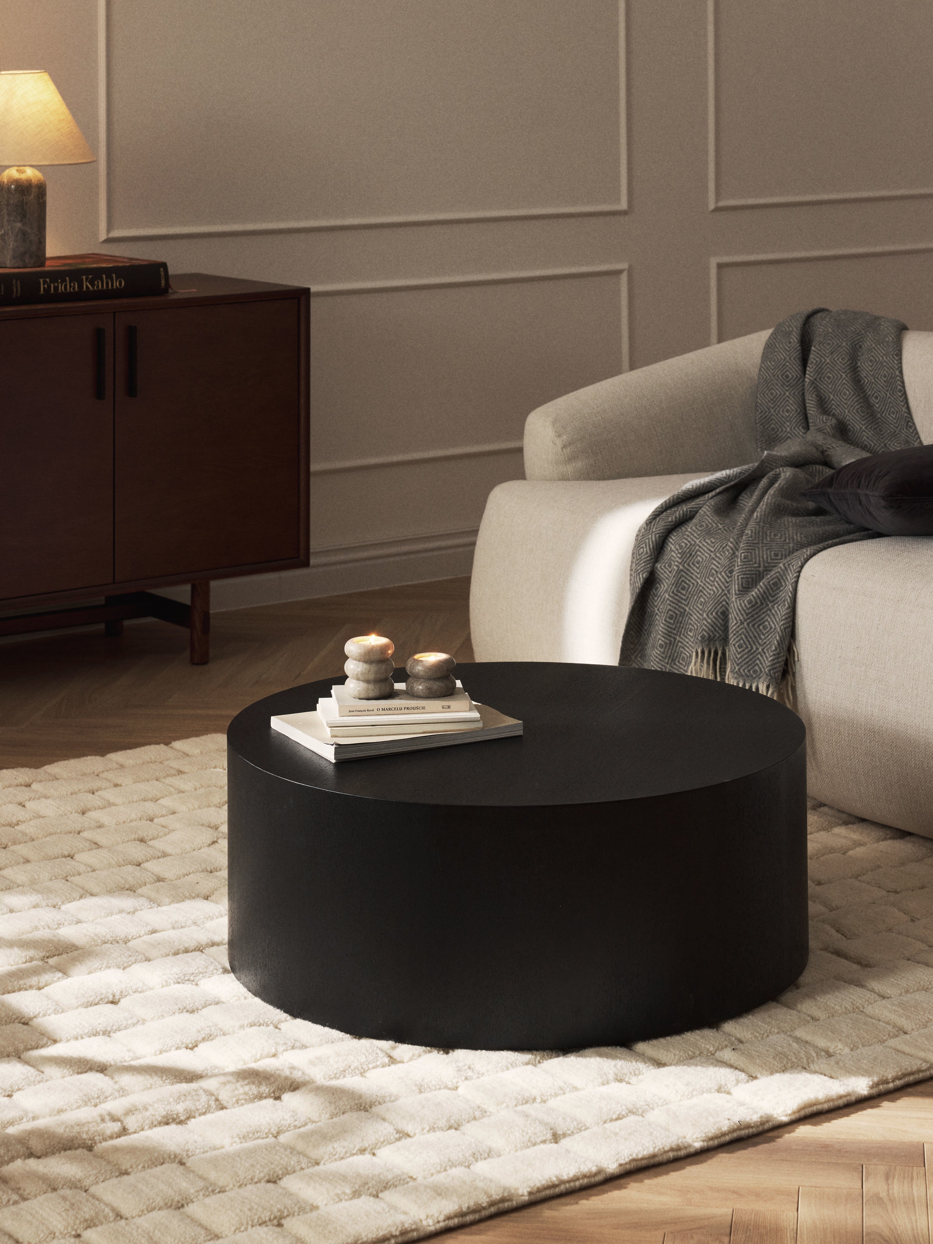Dan Round Wooden Coffee Table