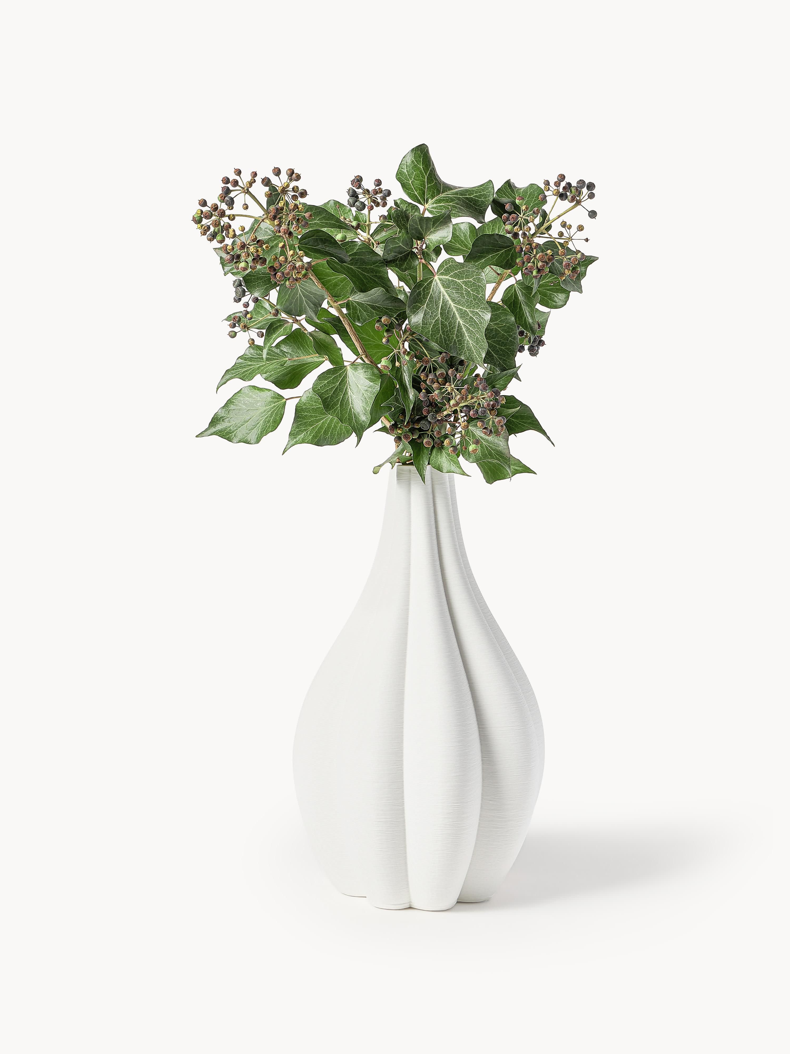 Sonata 3D Printed Porcelain Vase, H 40 cm