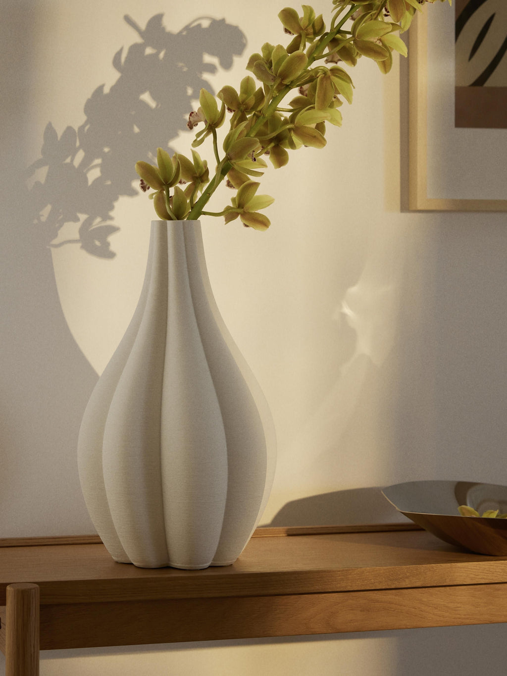 Sonata 3D Printed Porcelain Vase, H 40 cm