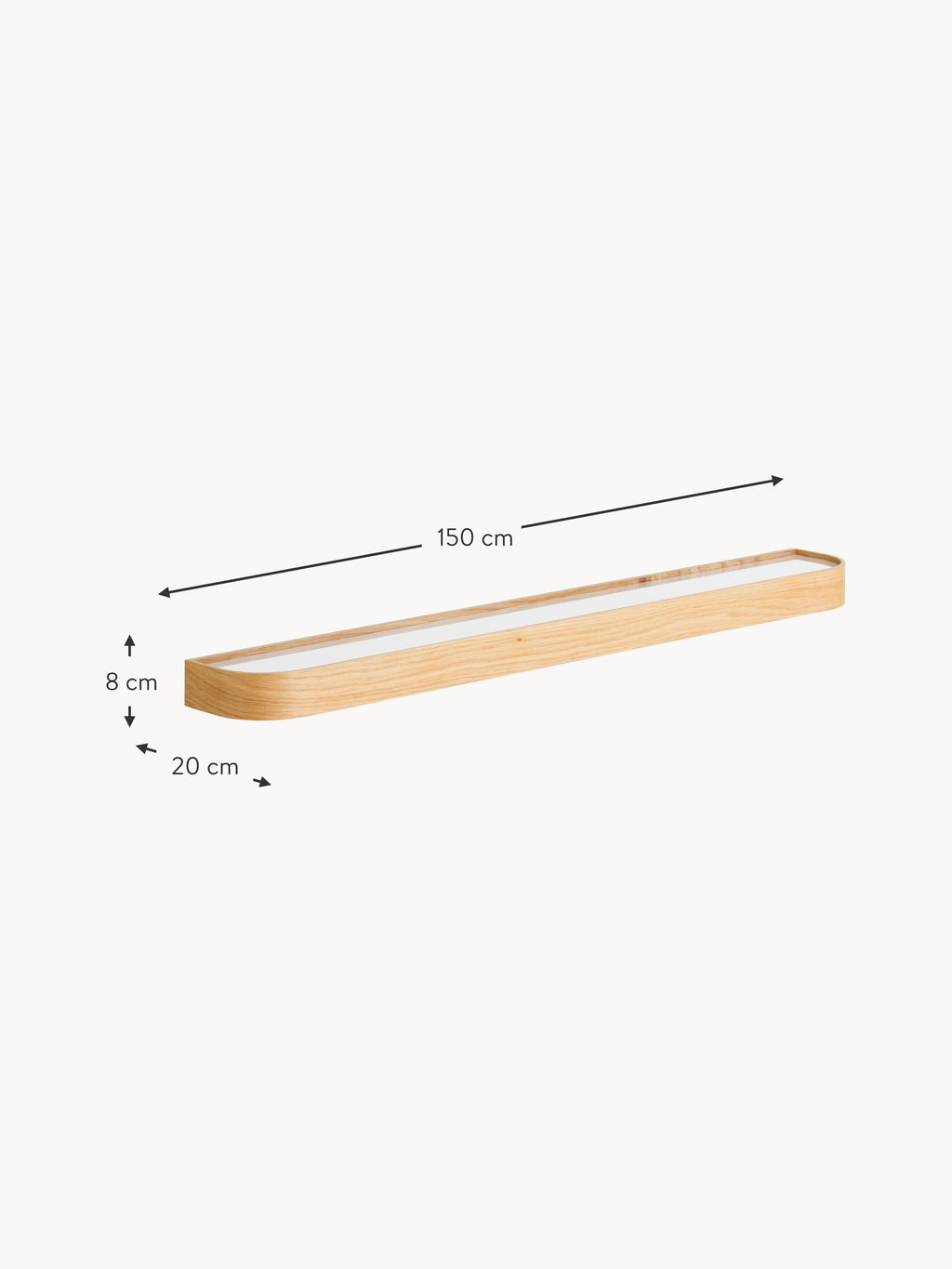 Epoch Wooden Shelf, W 150 cm