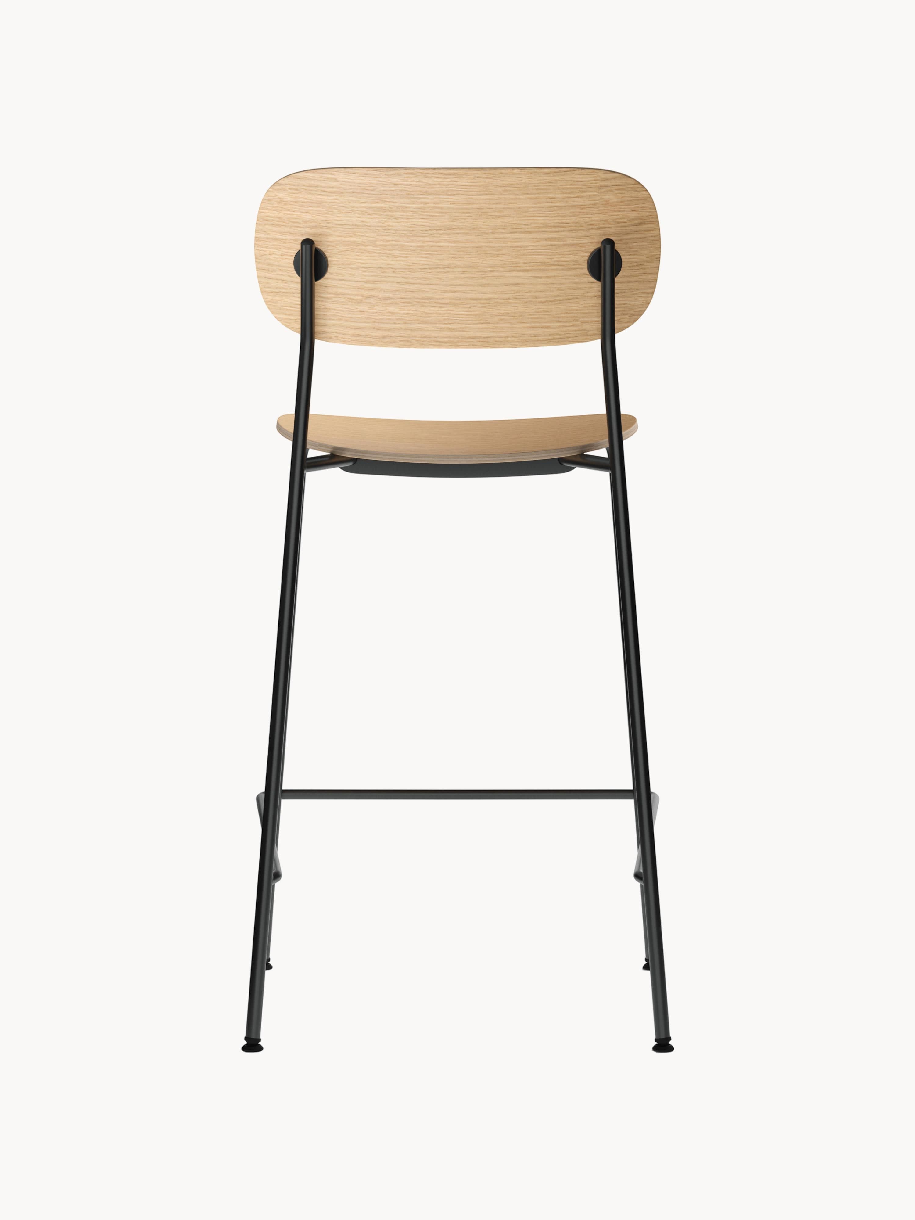 Co Metal and Wood Counter Chair