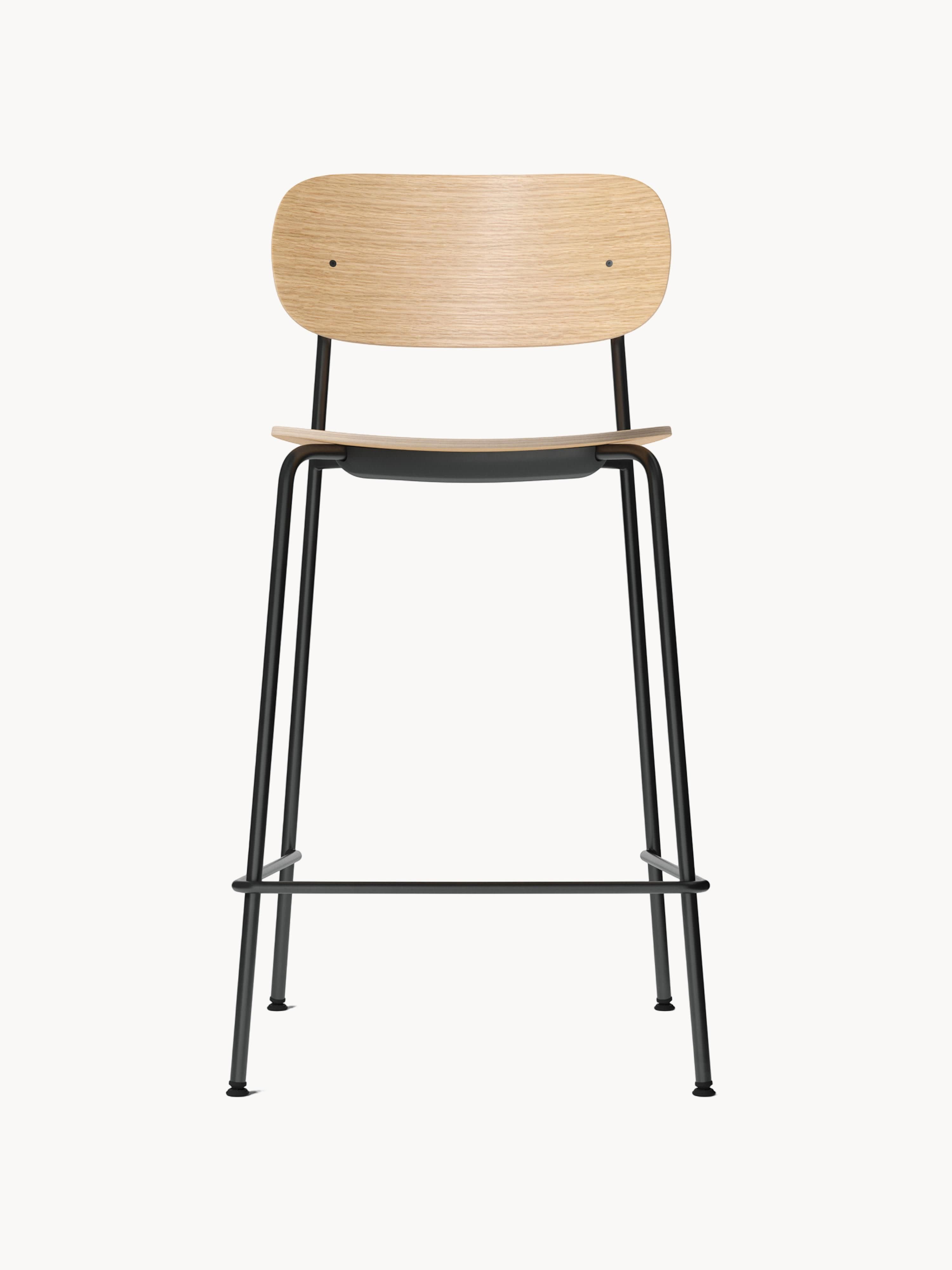 Co Metal and Wood Counter Chair