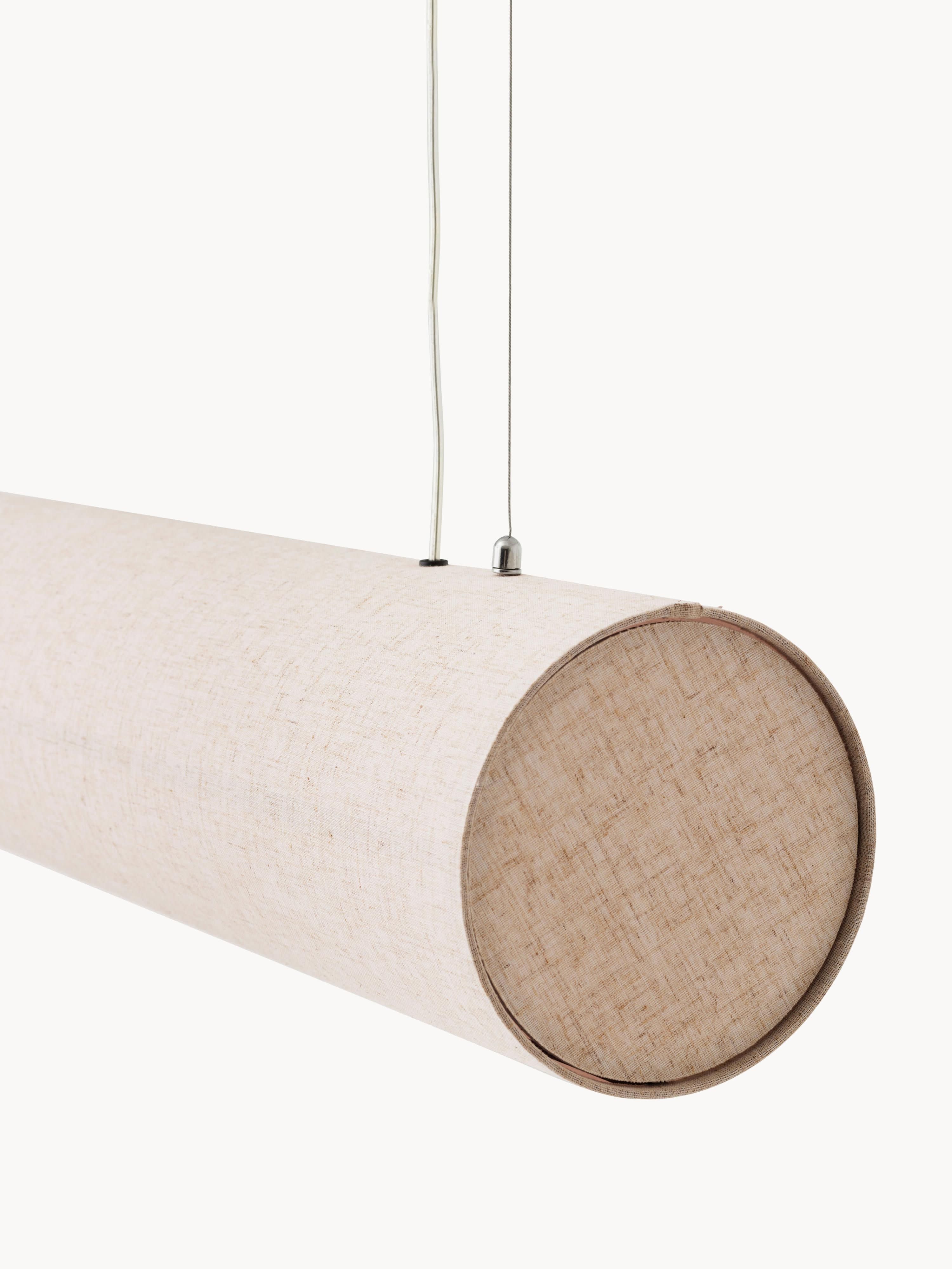 Hashira Large Dimmable Linen LED Pendant Light