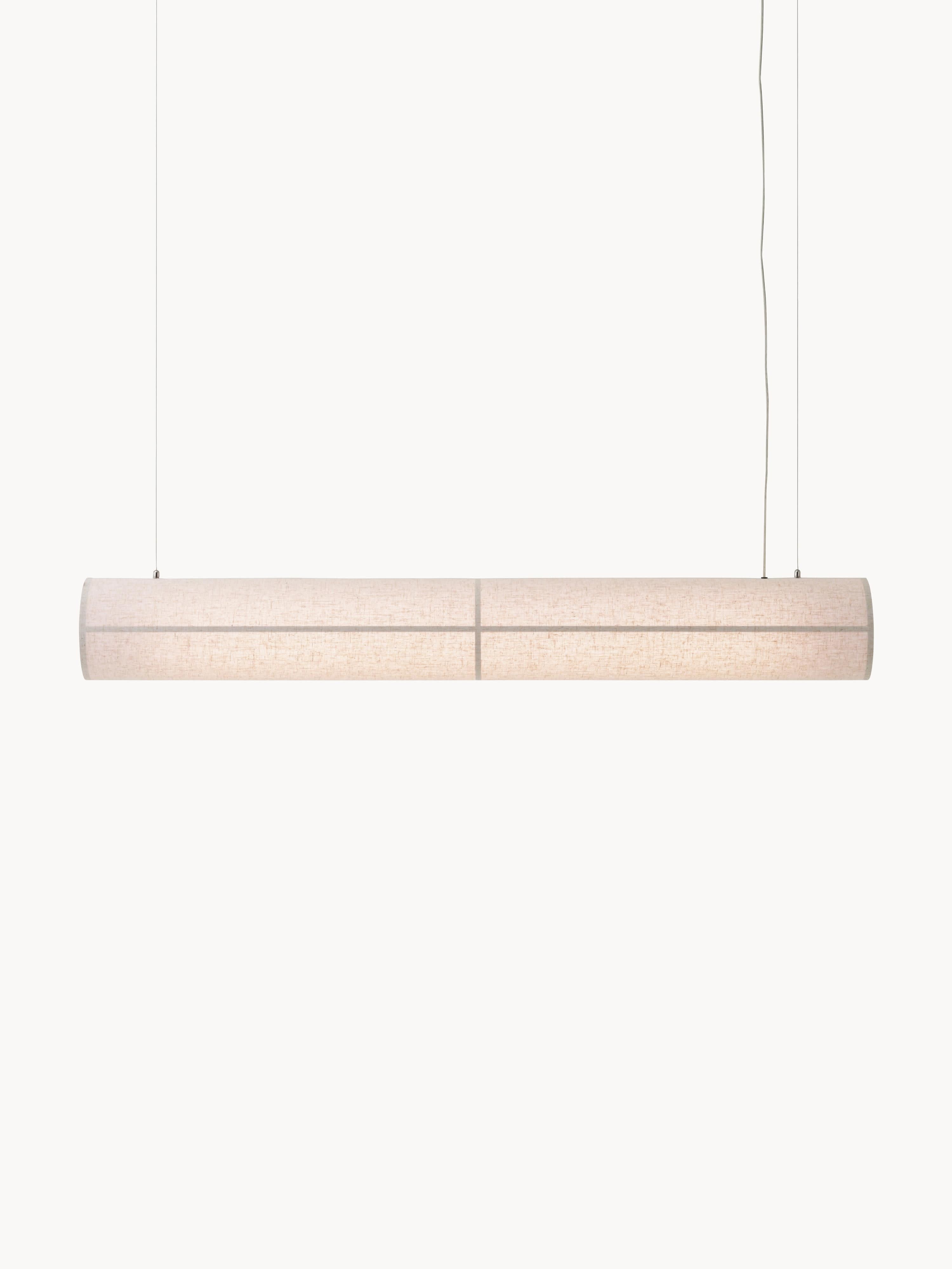 Hashira Large Dimmable Linen LED Pendant Light