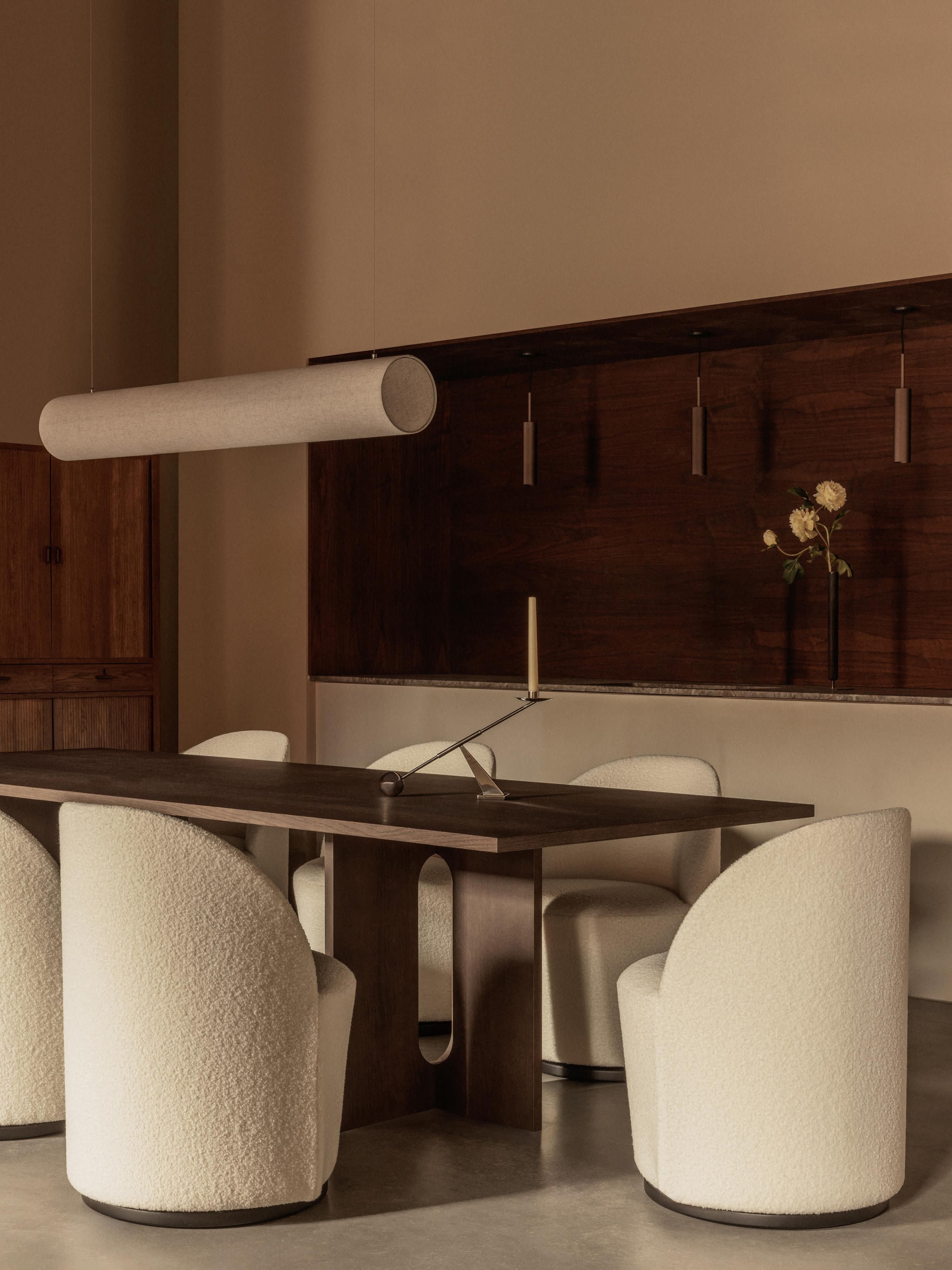 Hashira Large Dimmable Linen LED Pendant Light