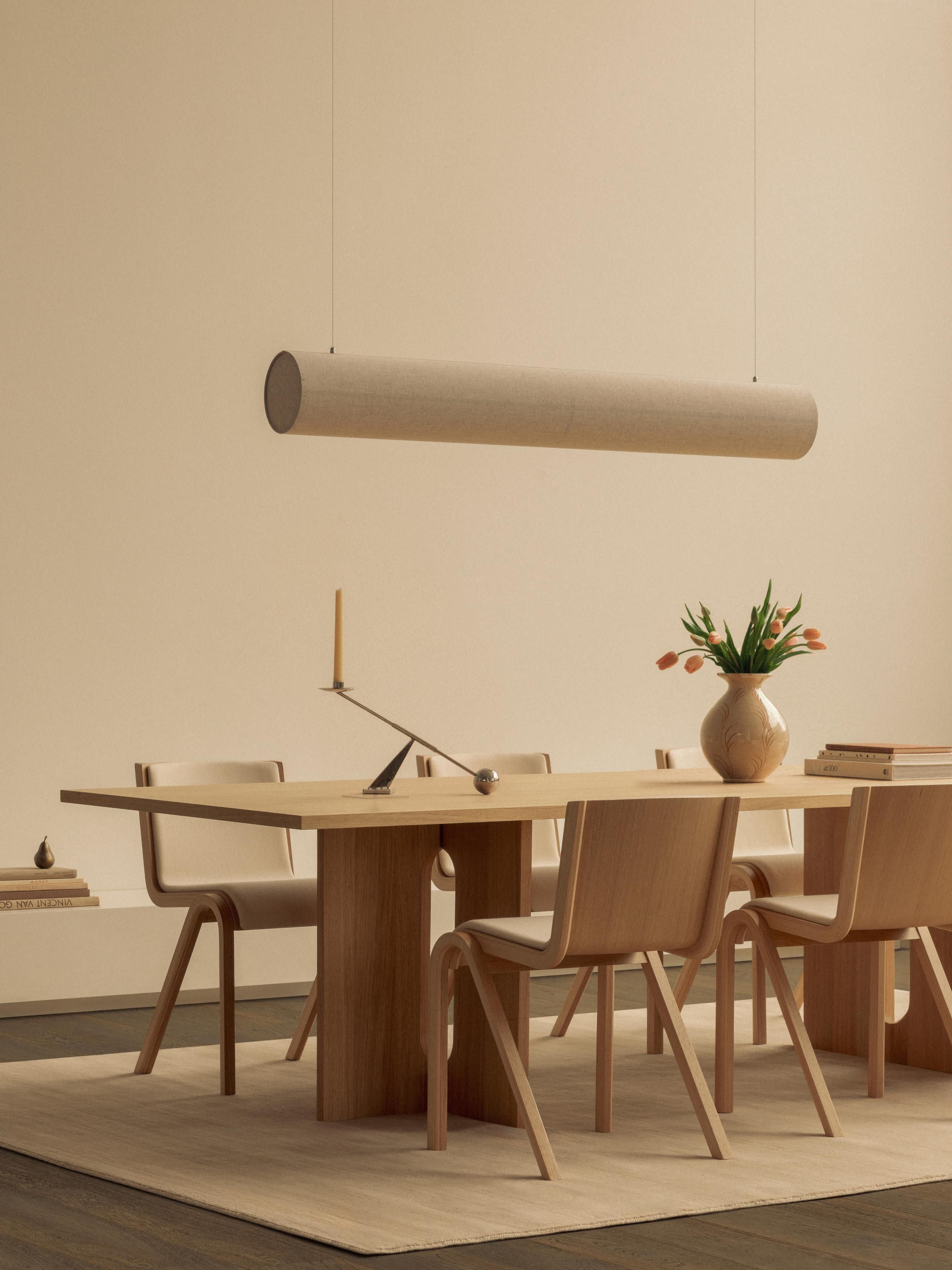 Hashira Large Dimmable Linen LED Pendant Light