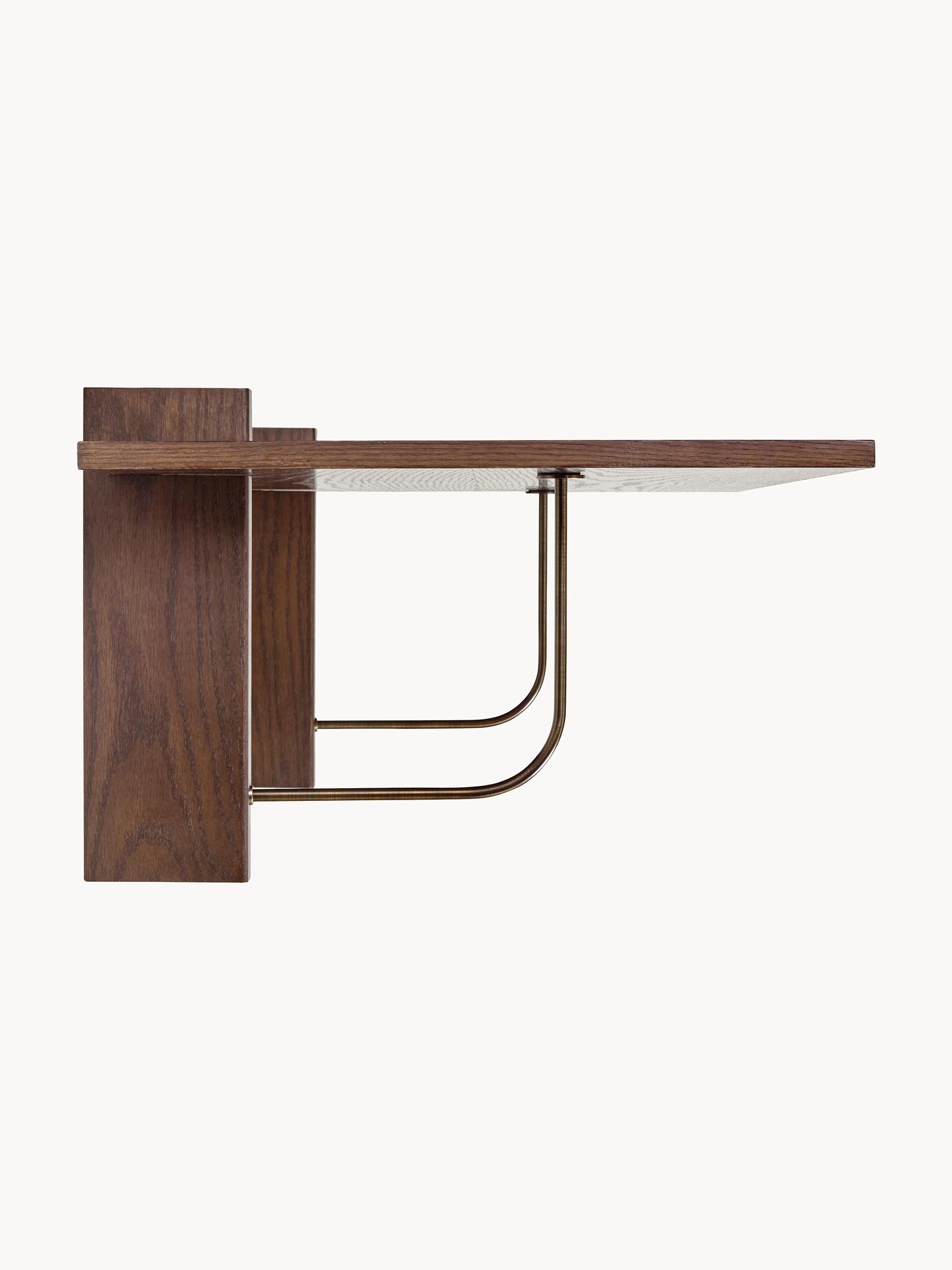 Corbel Oak Wood Wall Desk