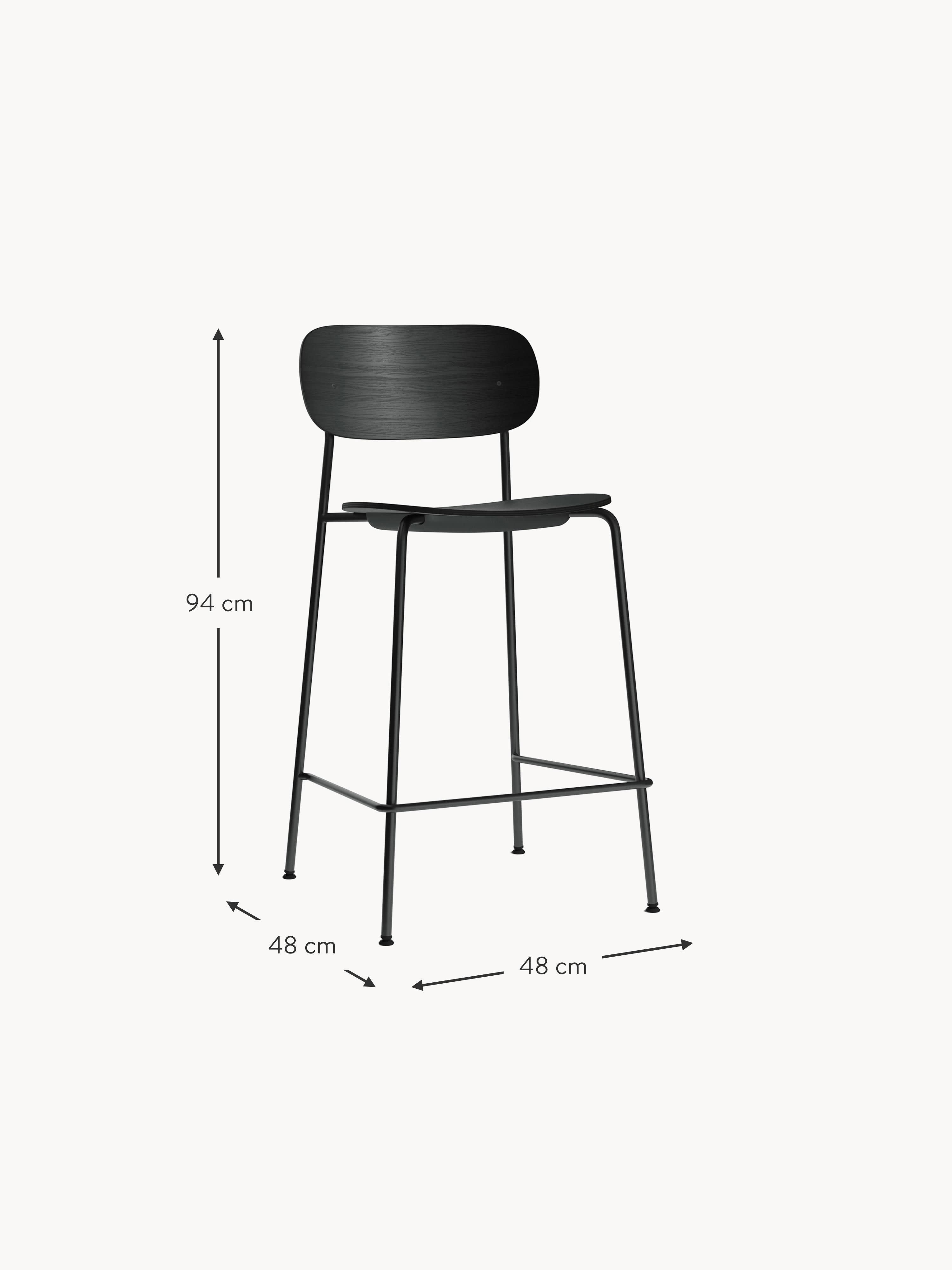 Co Metal and Wood Counter Chair