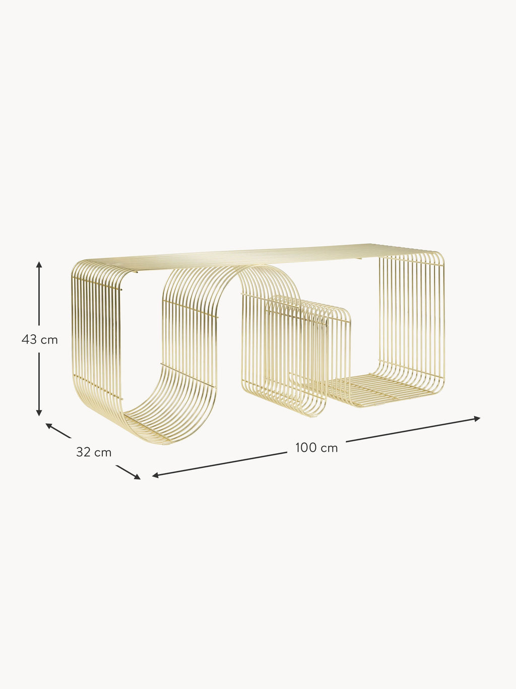 Curva Metal Bench