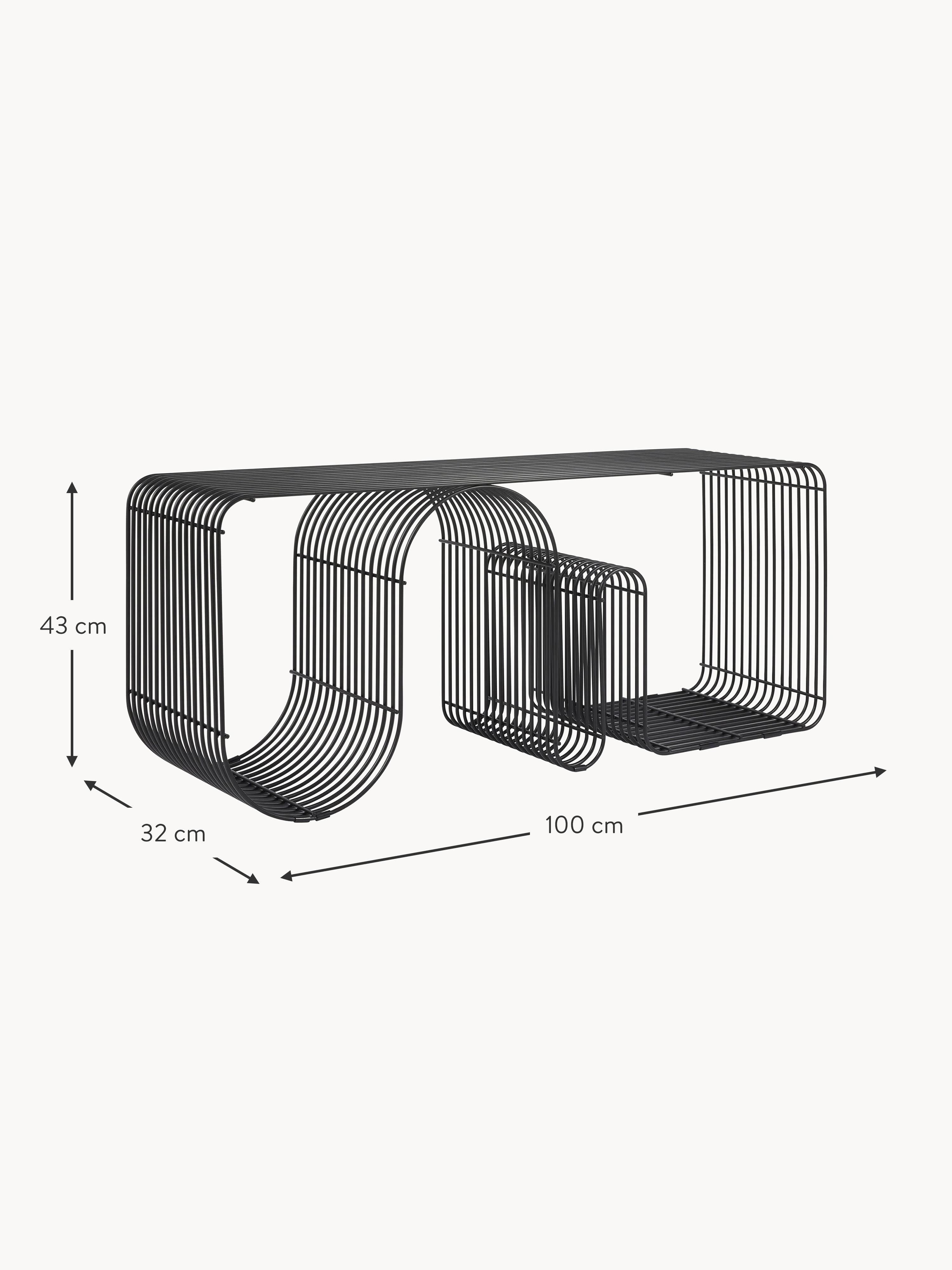 Curva Metal Bench