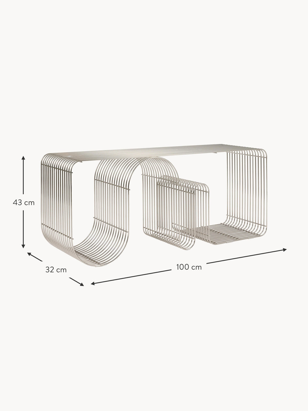 Curva Metal Bench