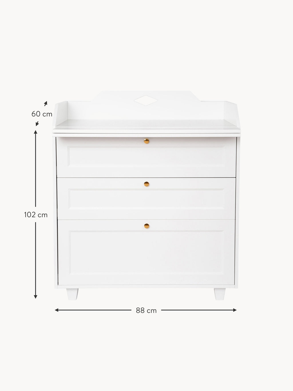 Luca Handmade Wooden Changing Table