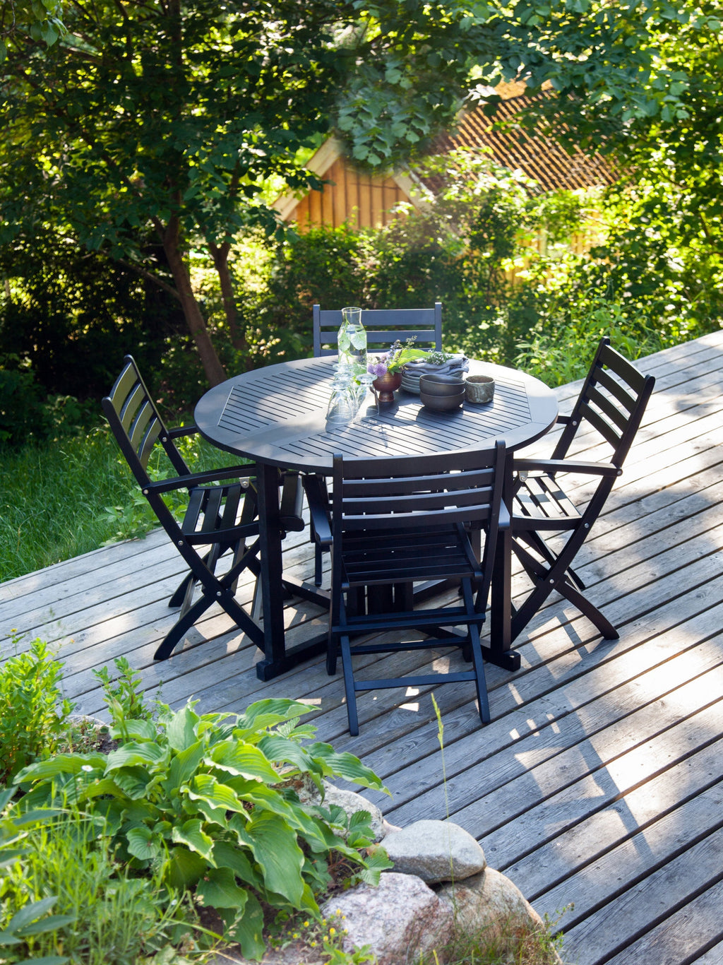 Butterfly Round Folding Garden Table, Ø 110 cm