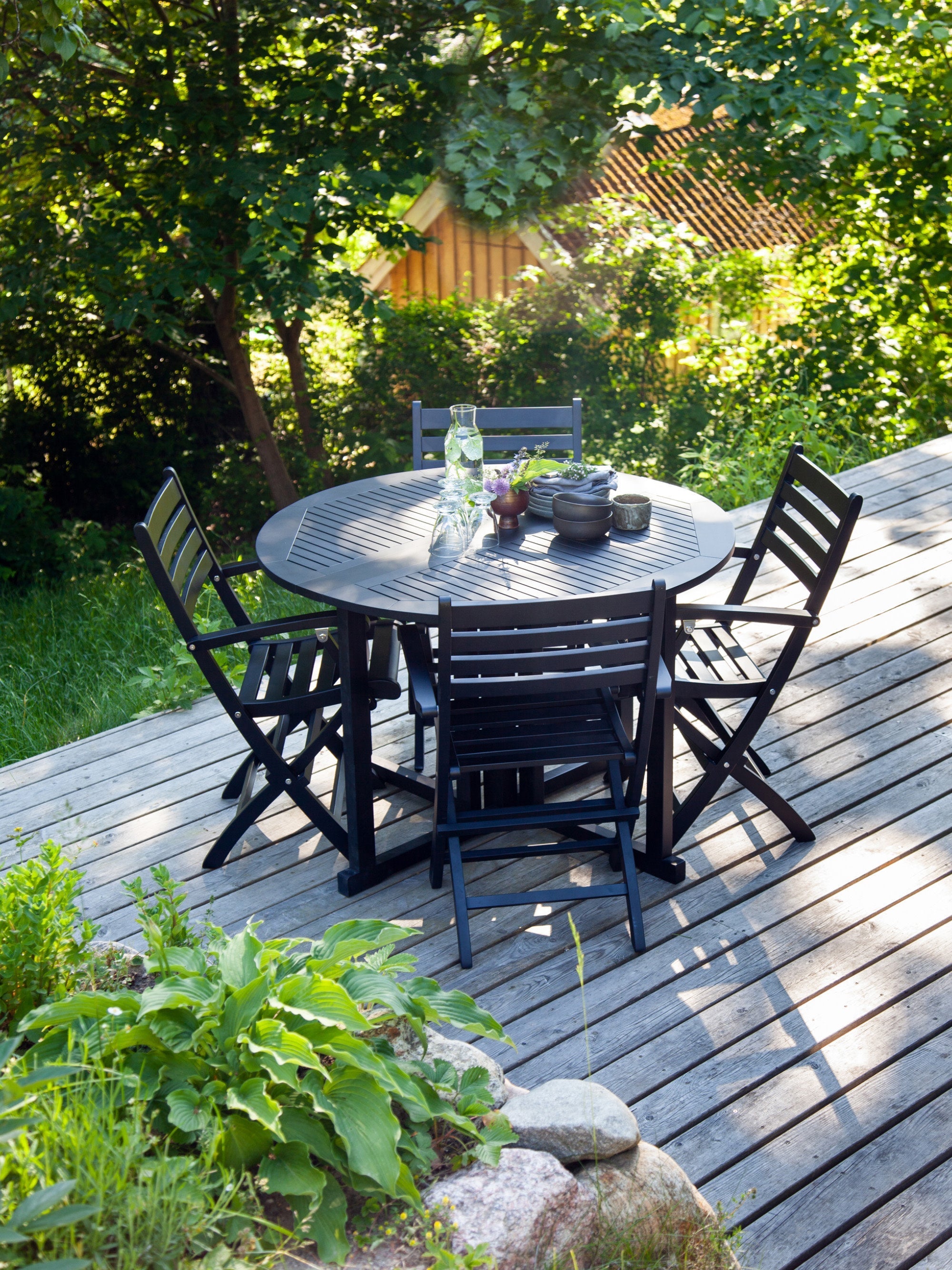Butterfly Round Folding Garden Table, Ø 110 cm