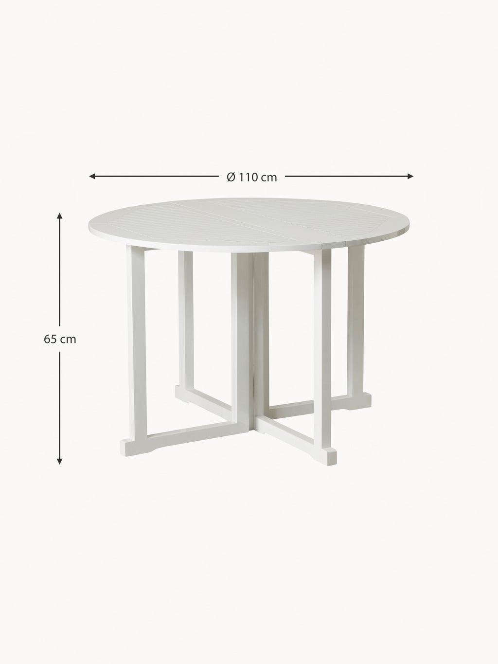 Butterfly Round Folding Garden Table