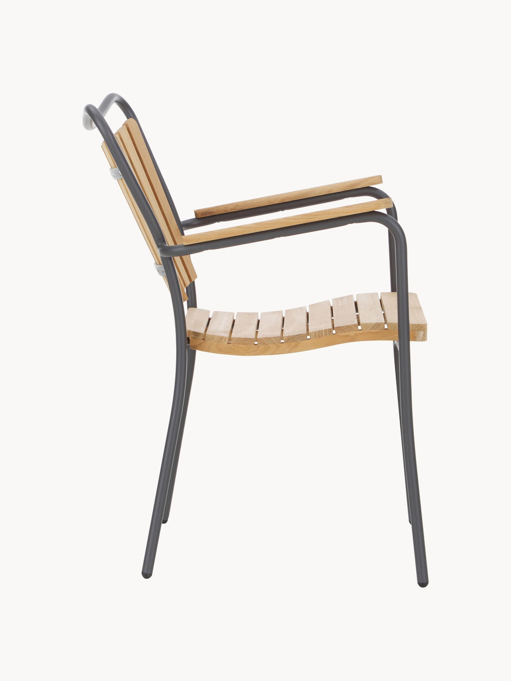 Ellen Teak Wood Garden Chairs, Set of 2