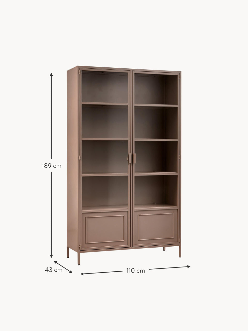 Ronja Metal Display Cabinet
