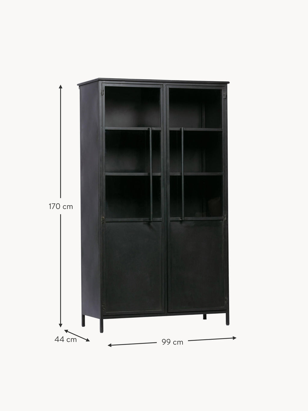 Exhibit Metal Display Cabinet