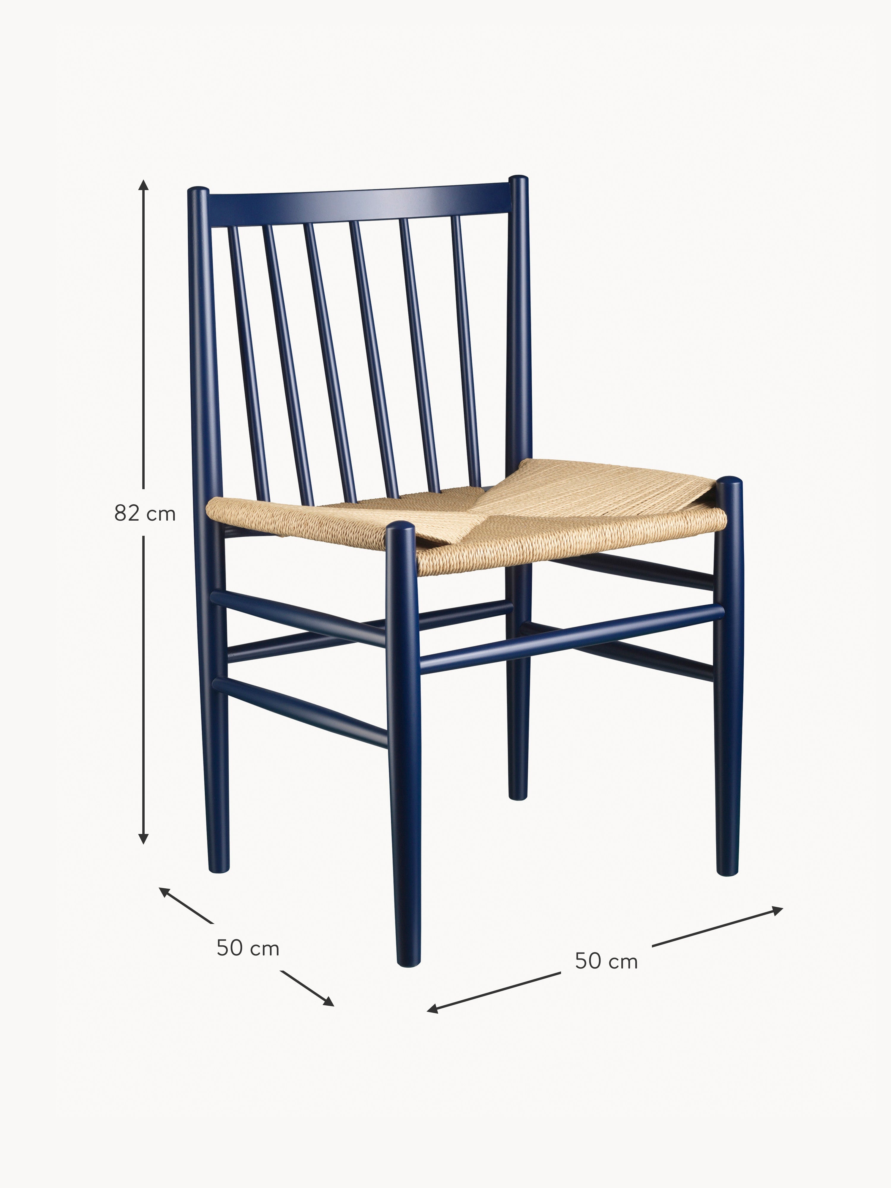 J80 Handwoven Beech Wood Dining Chair