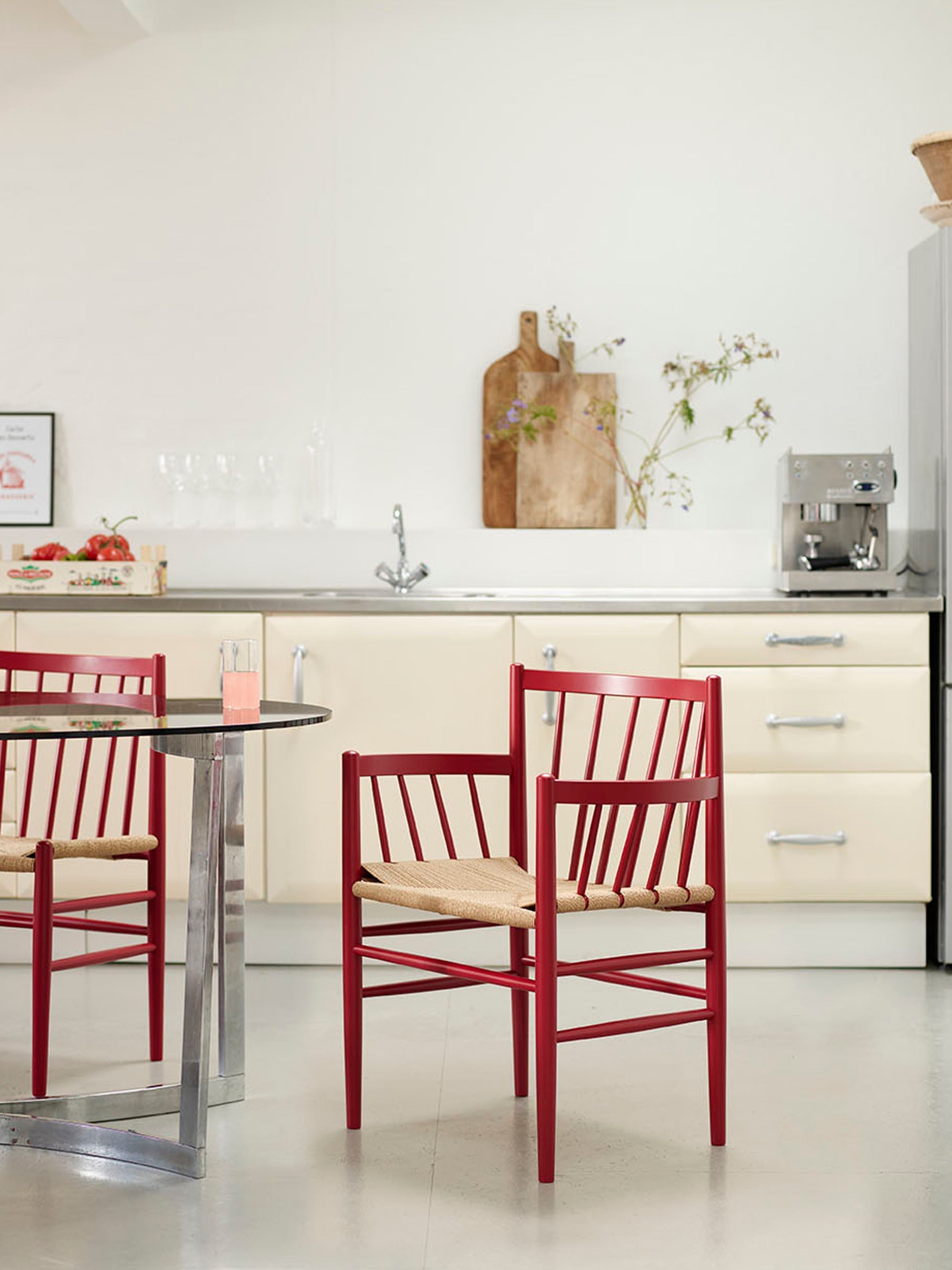 J80 Handwoven Beech Wood Dining Chair