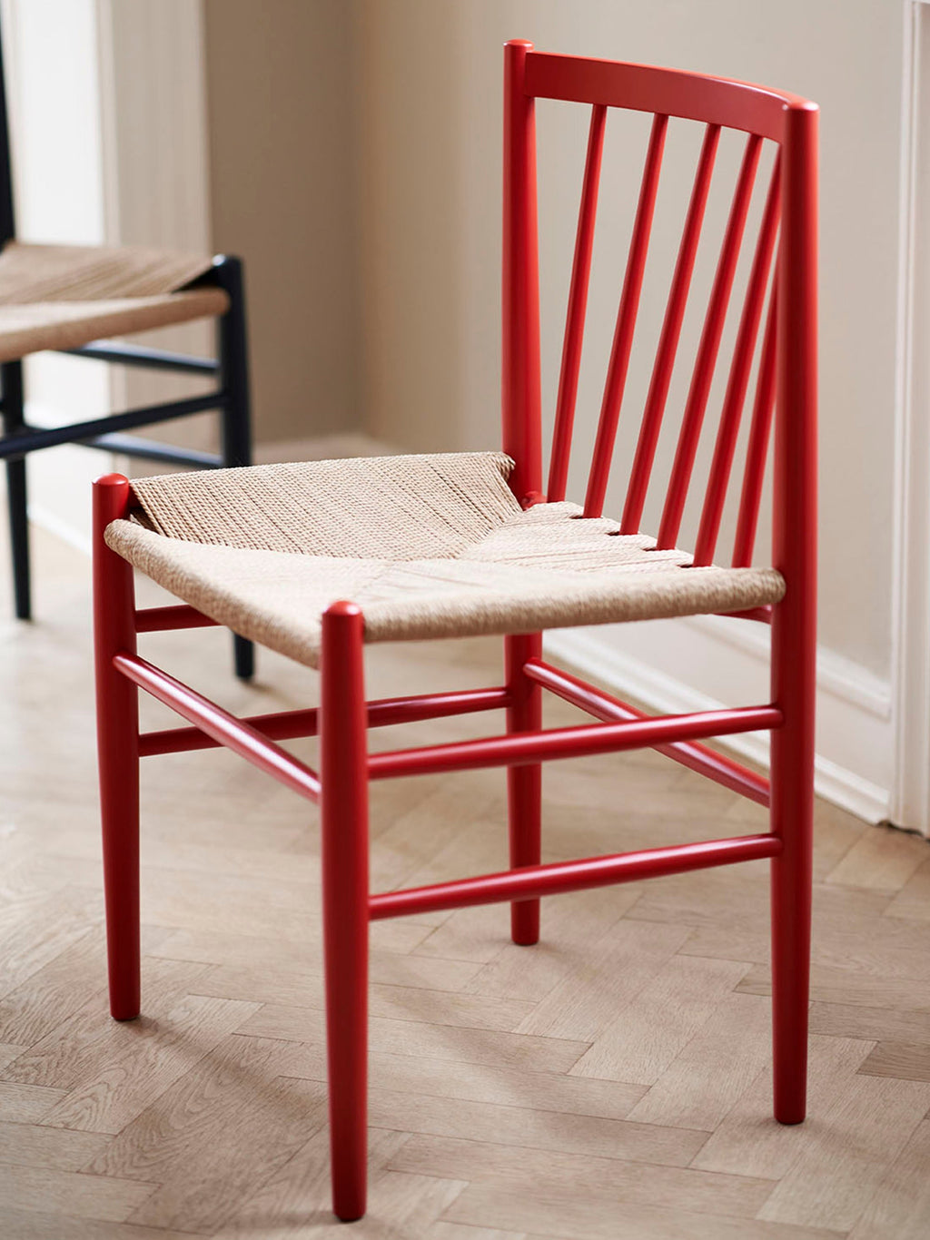 J80 Handwoven Beech Wood Dining Chair