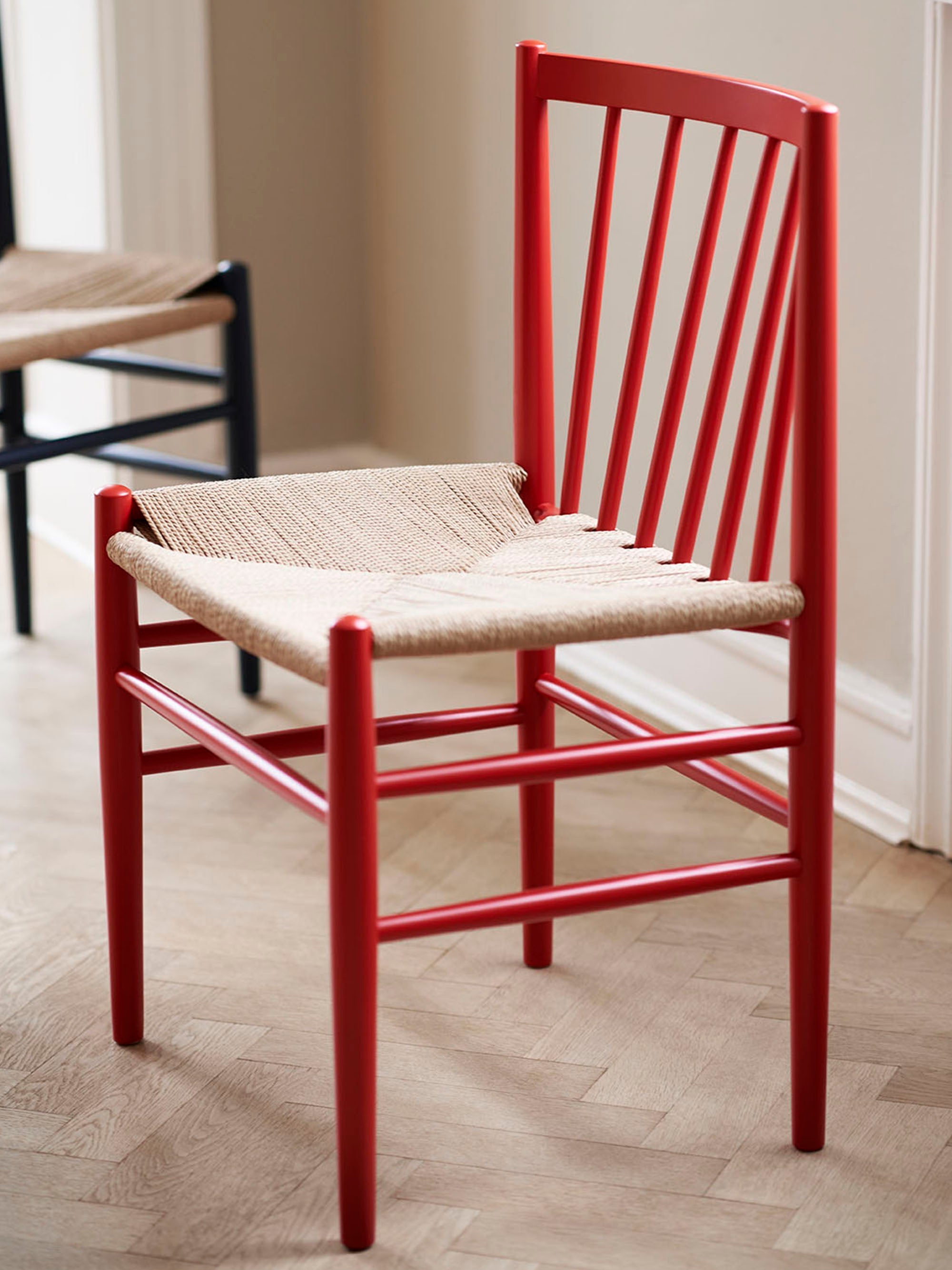 J80 Handwoven Beech Wood Dining Chair