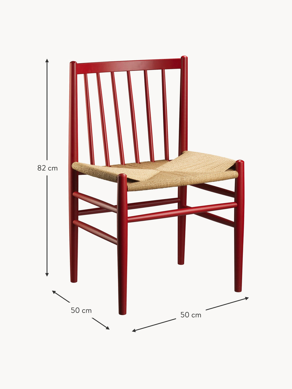 J80 Handwoven Beech Wood Dining Chair