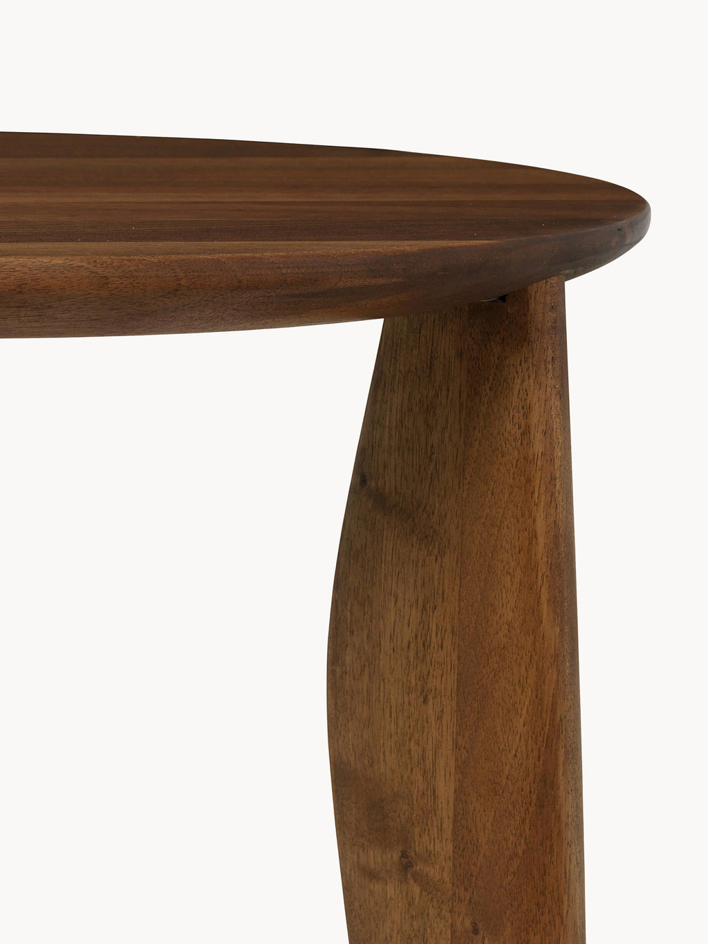 Feve Walnut Wood Desk in Organic Shape