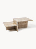 Gallery image 1 - Travertine Coffee Table Distinct with Two Table Tops
