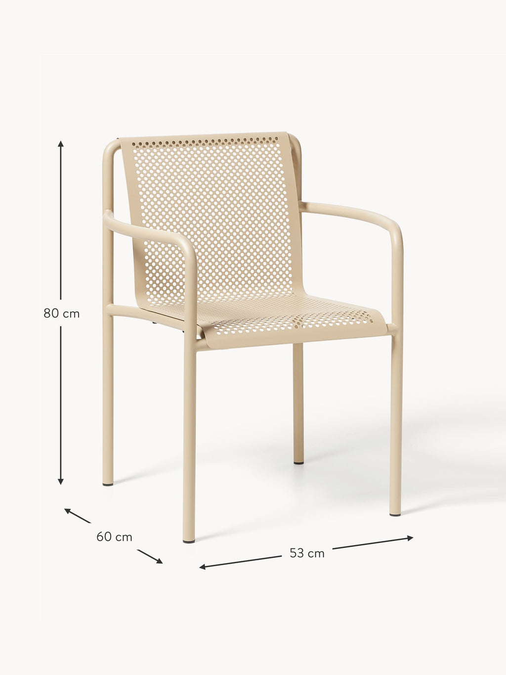 Dapple Garden Dining Chairs with Armrests, Set of 2
