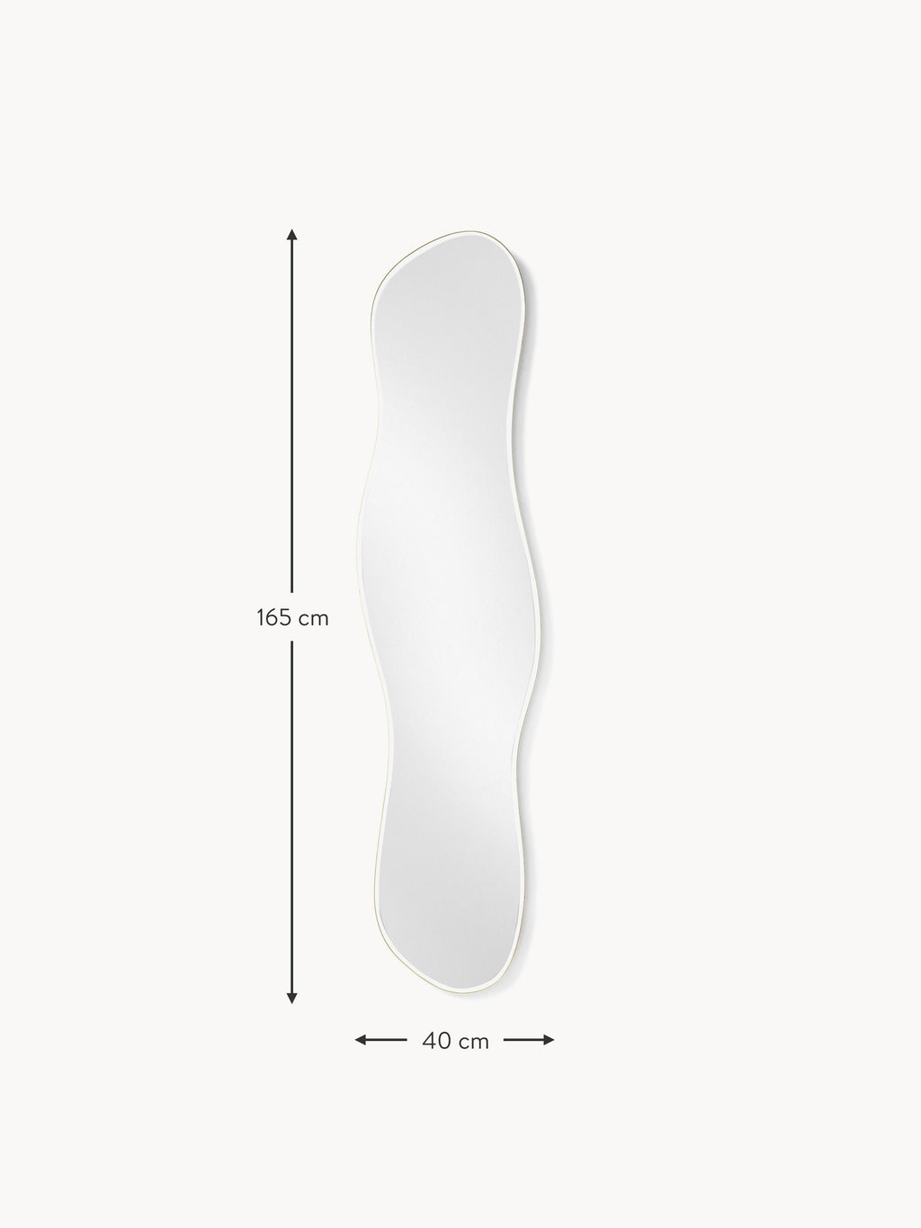 Pond Full-Length Wall Mirror in an Organic Shape