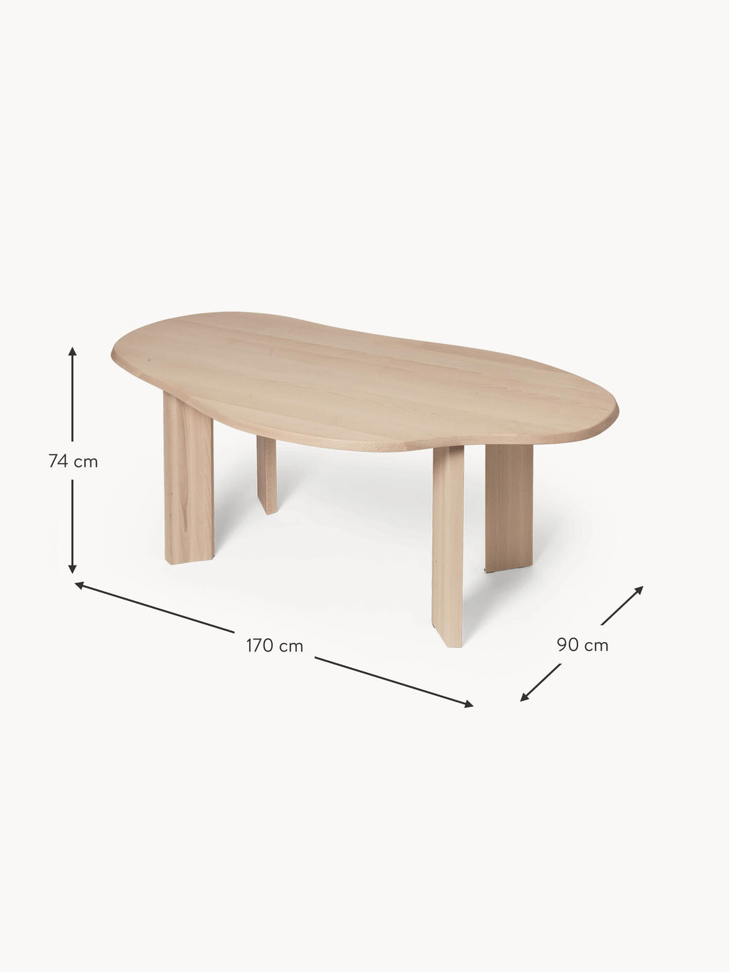 Tarn Beech Wood Desk