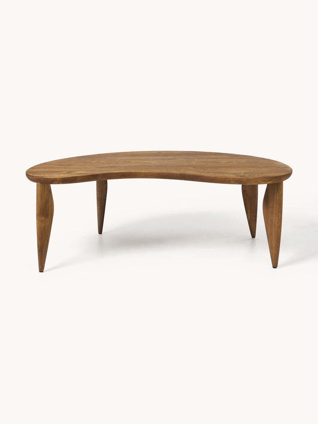 Feve Walnut Wood Coffee Table in Organic Shape