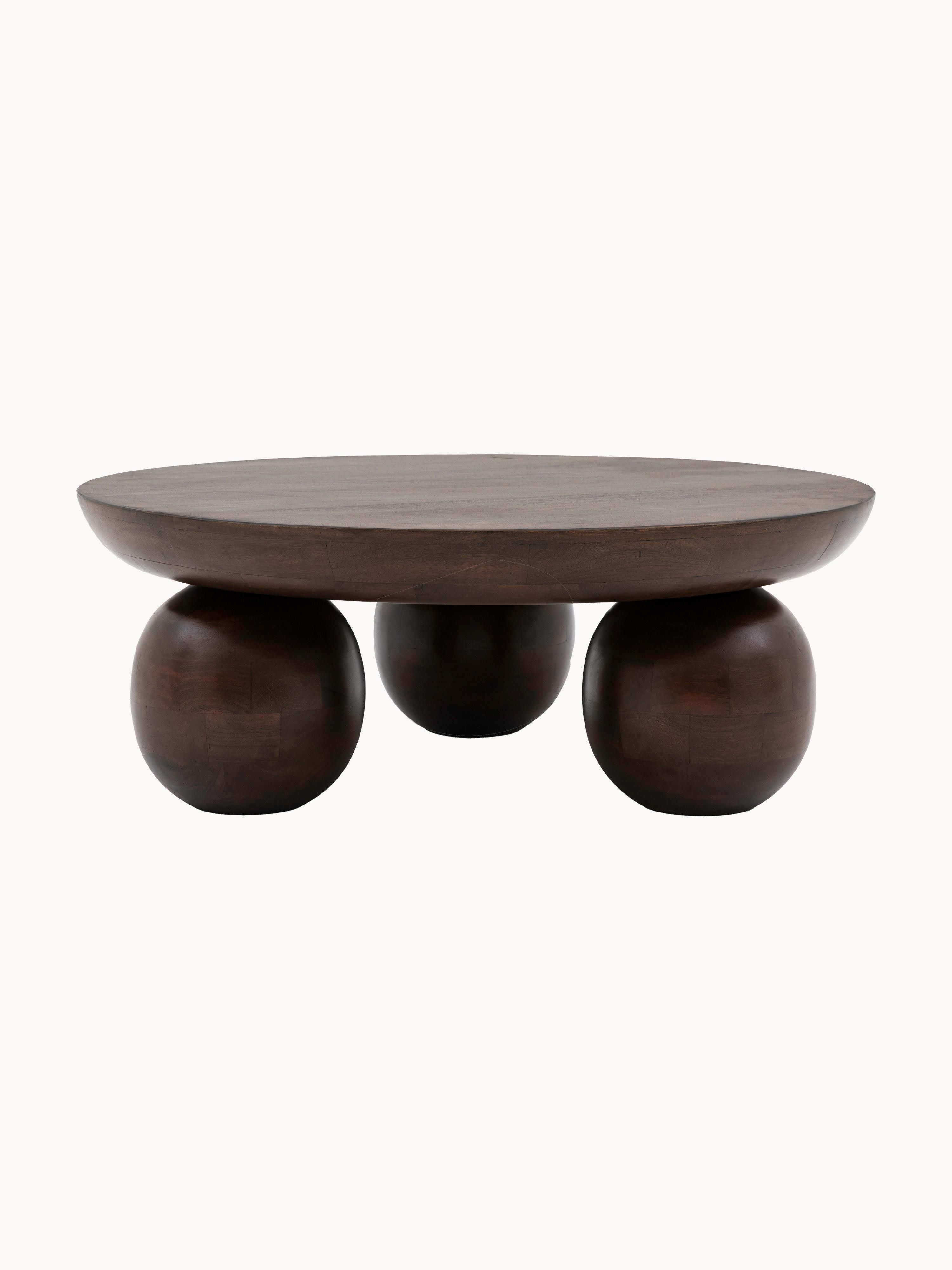 Sculpt Round Mango Wood Coffee Table