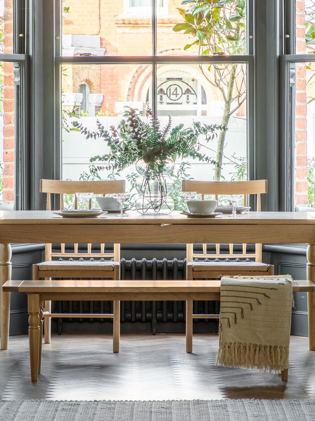 Eton Handmade Wooden Dining Table, 180 - 230 X 95 cm