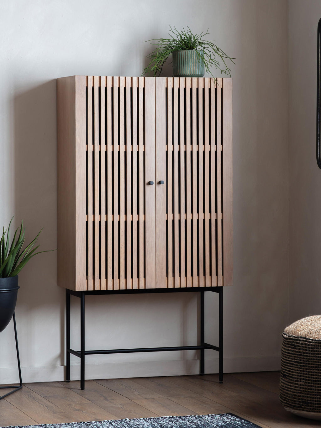 Okayama Wooden Highboard
