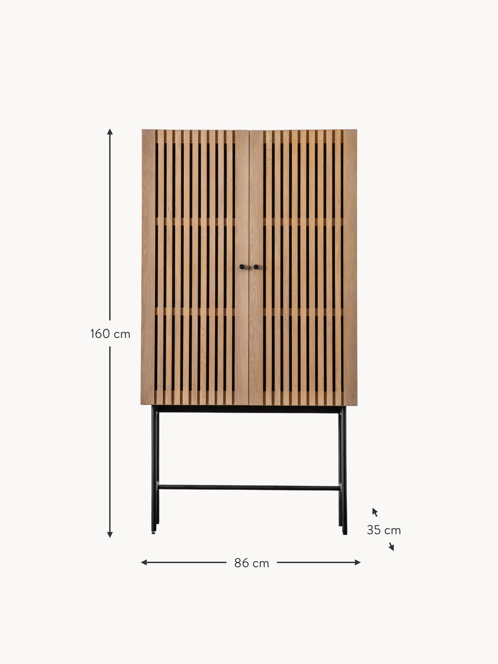 Okayama Wooden Highboard