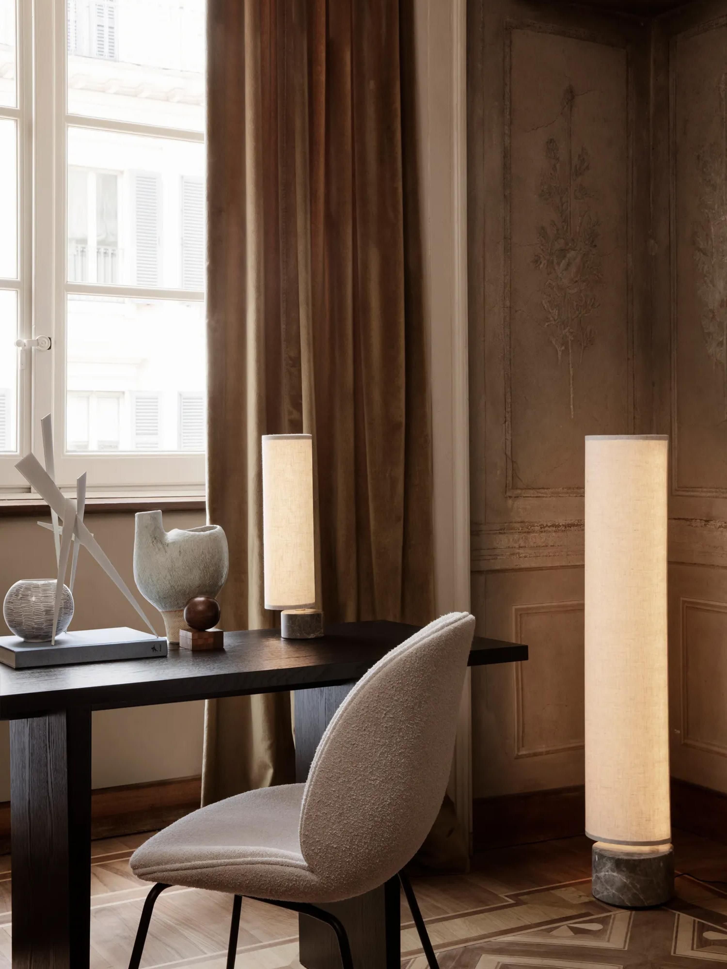 Unbound Dimmable LED Floor Lamp with Marble Base, Various Sizes