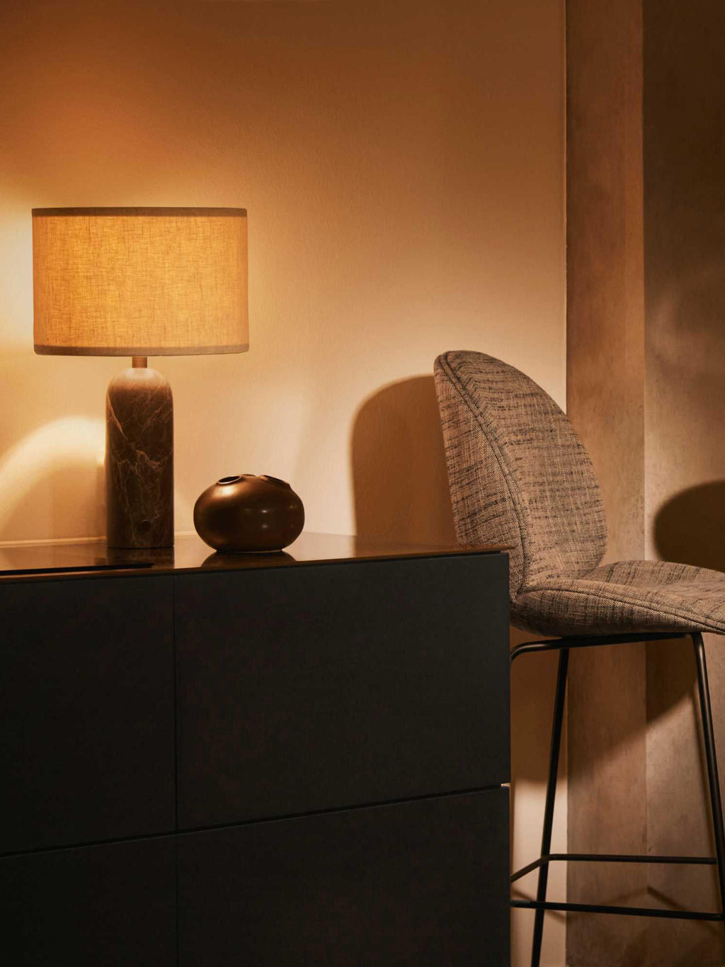 Gravity Large Dimmable Table Lamp with Marble Base