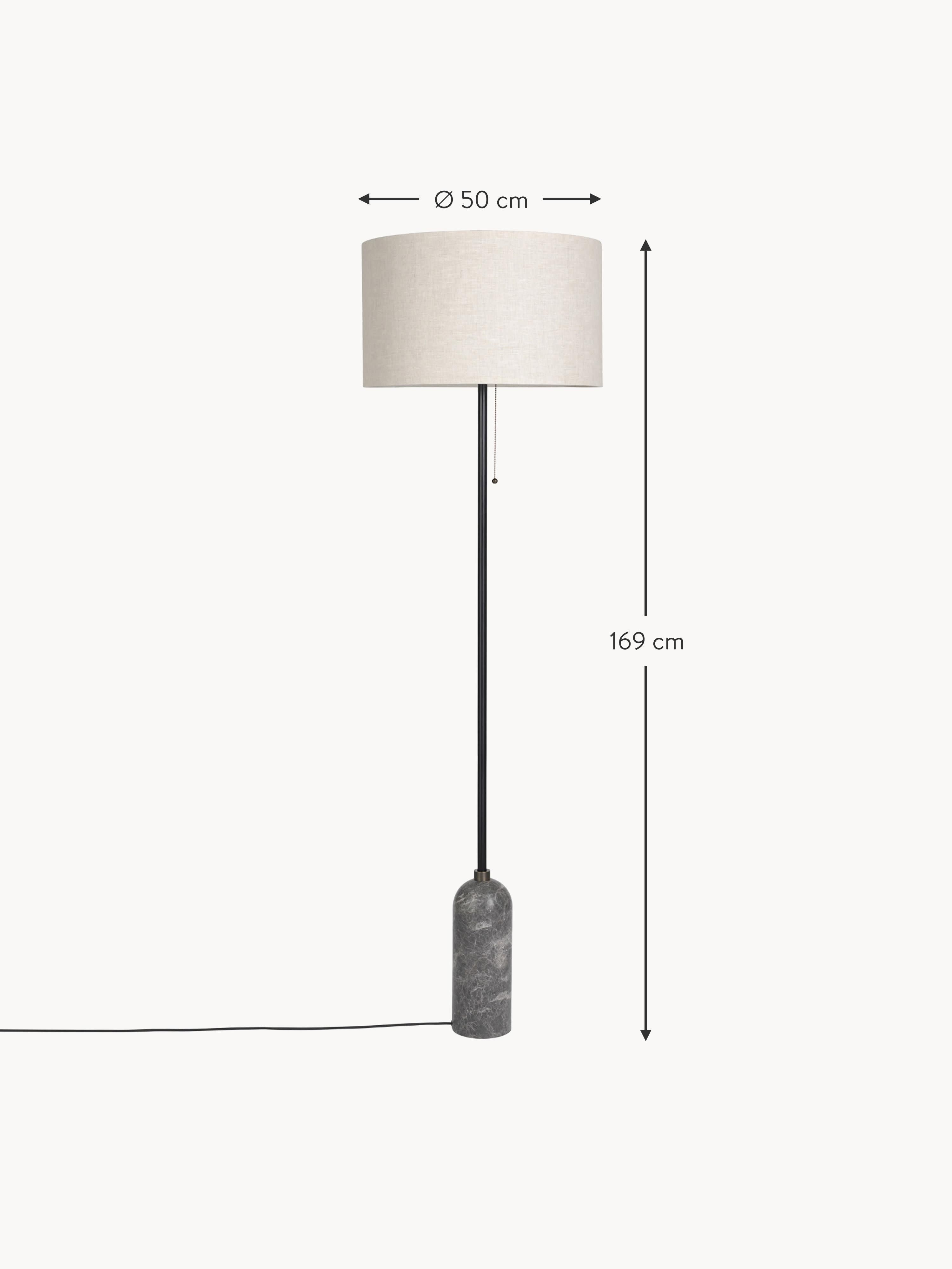 Gravity Dimmable Floor Lamp with Marble Base