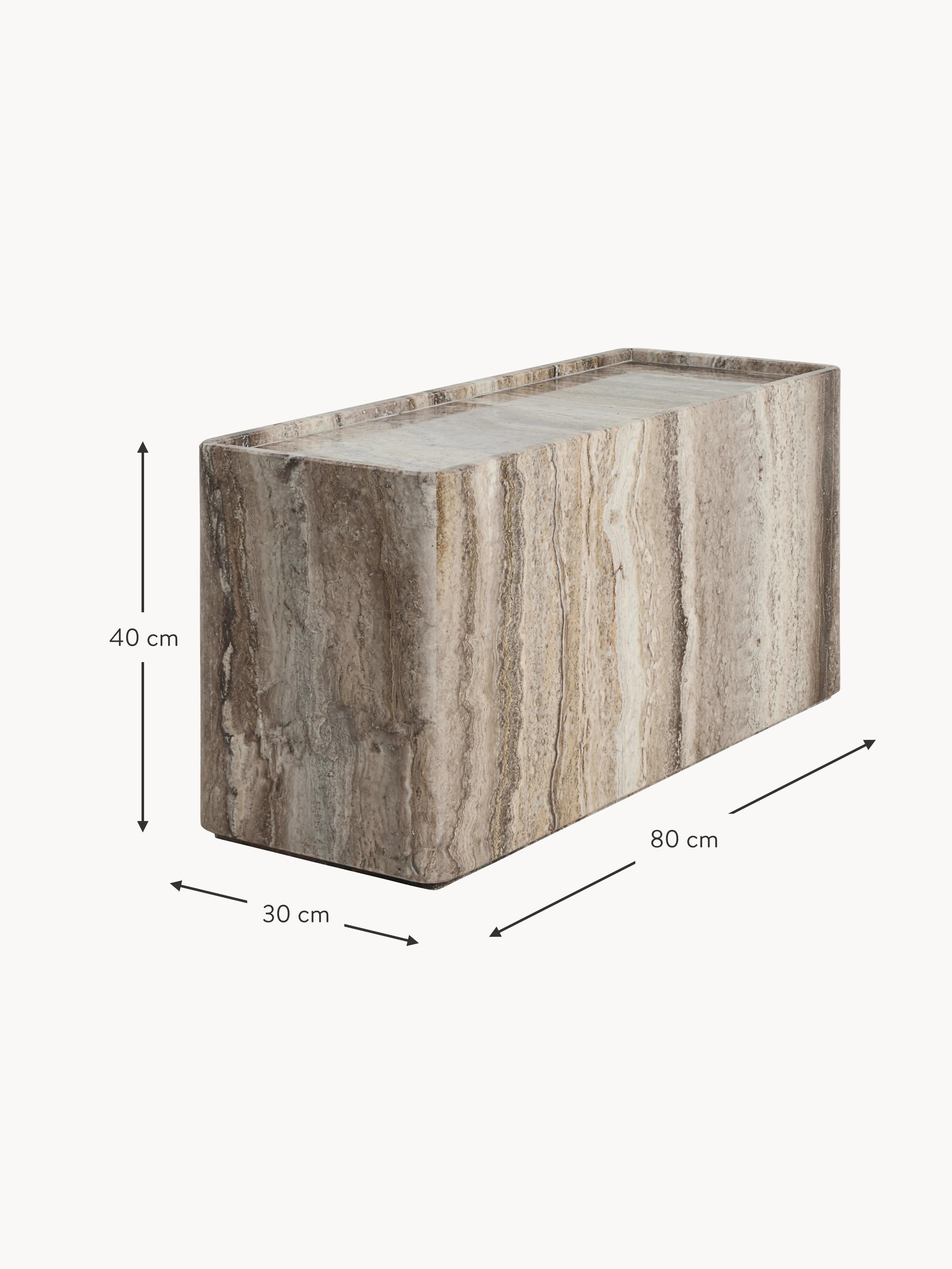 Pietra Travertine Side Table