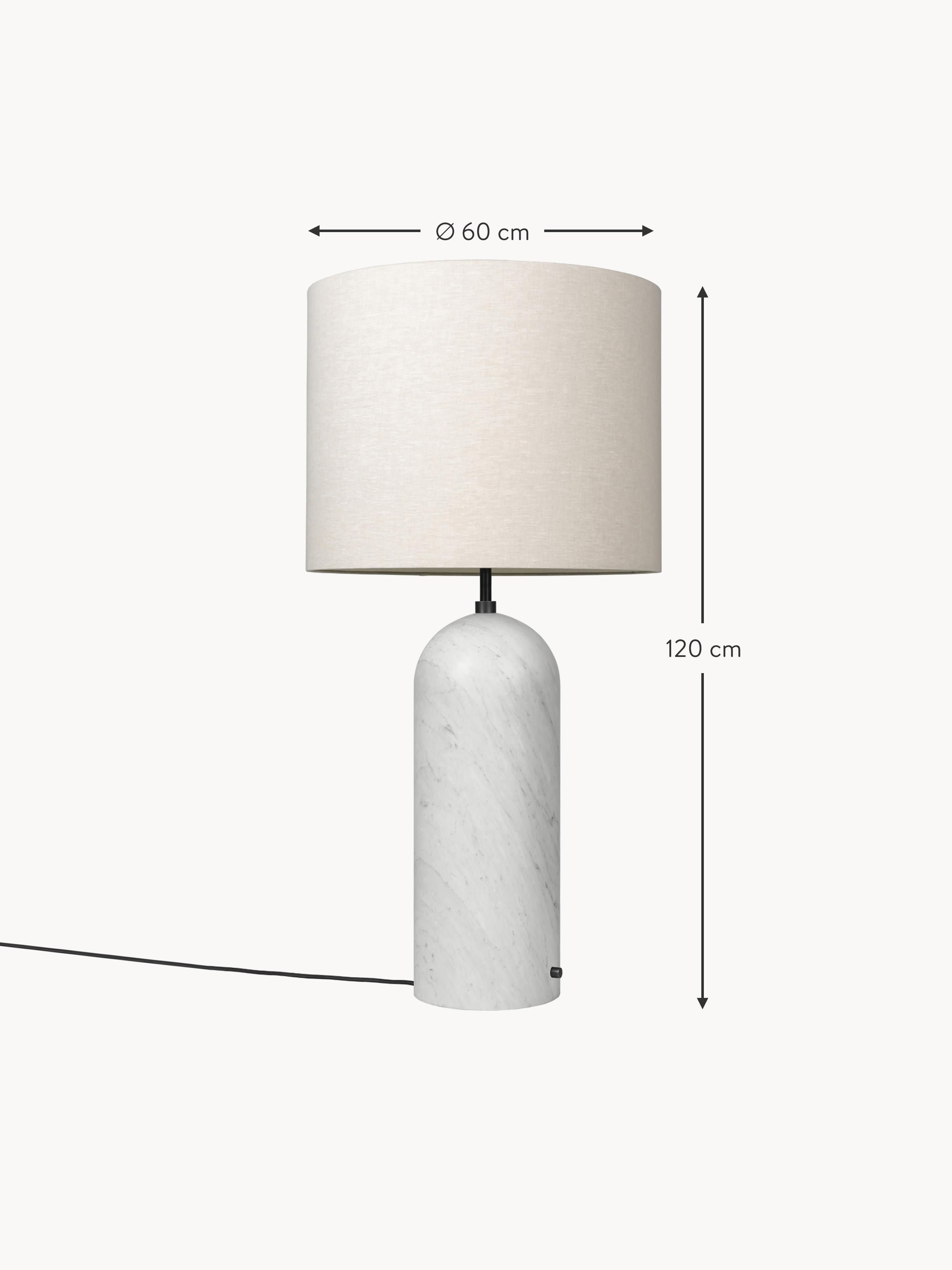 Gravity Dimmable Floor Lamp with Marble Base, H 120 cm