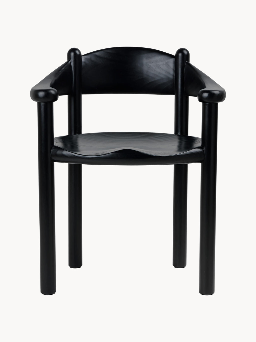 Daumiller Pine Wood Dining Chair with Armrests