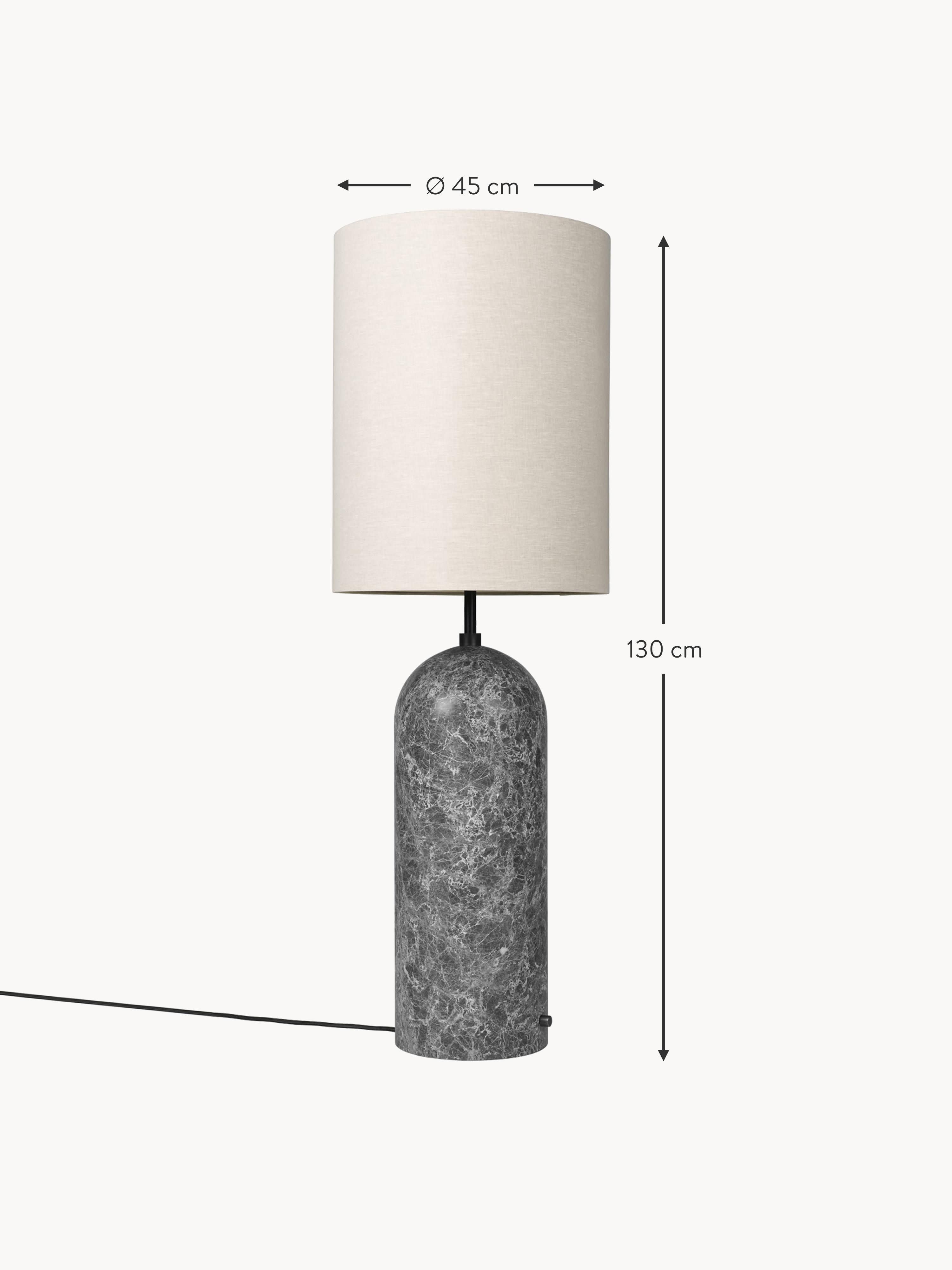 Gravity Dimmable Floor Lamp with Marble Base, H 130 cm