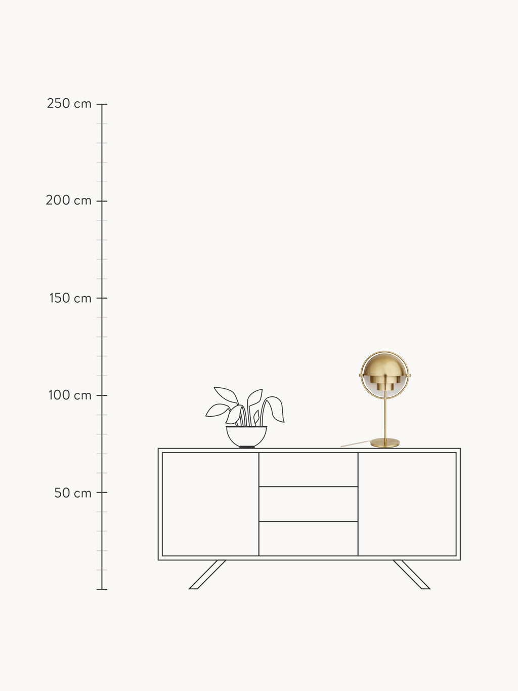 Multi-Lite Large Adjustable Table Lamp
