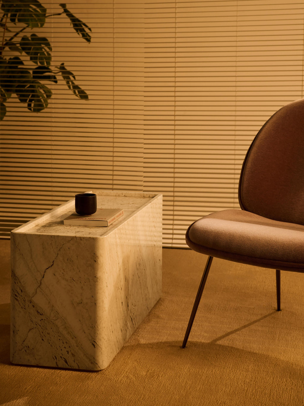 Pietra Travertine Side Table