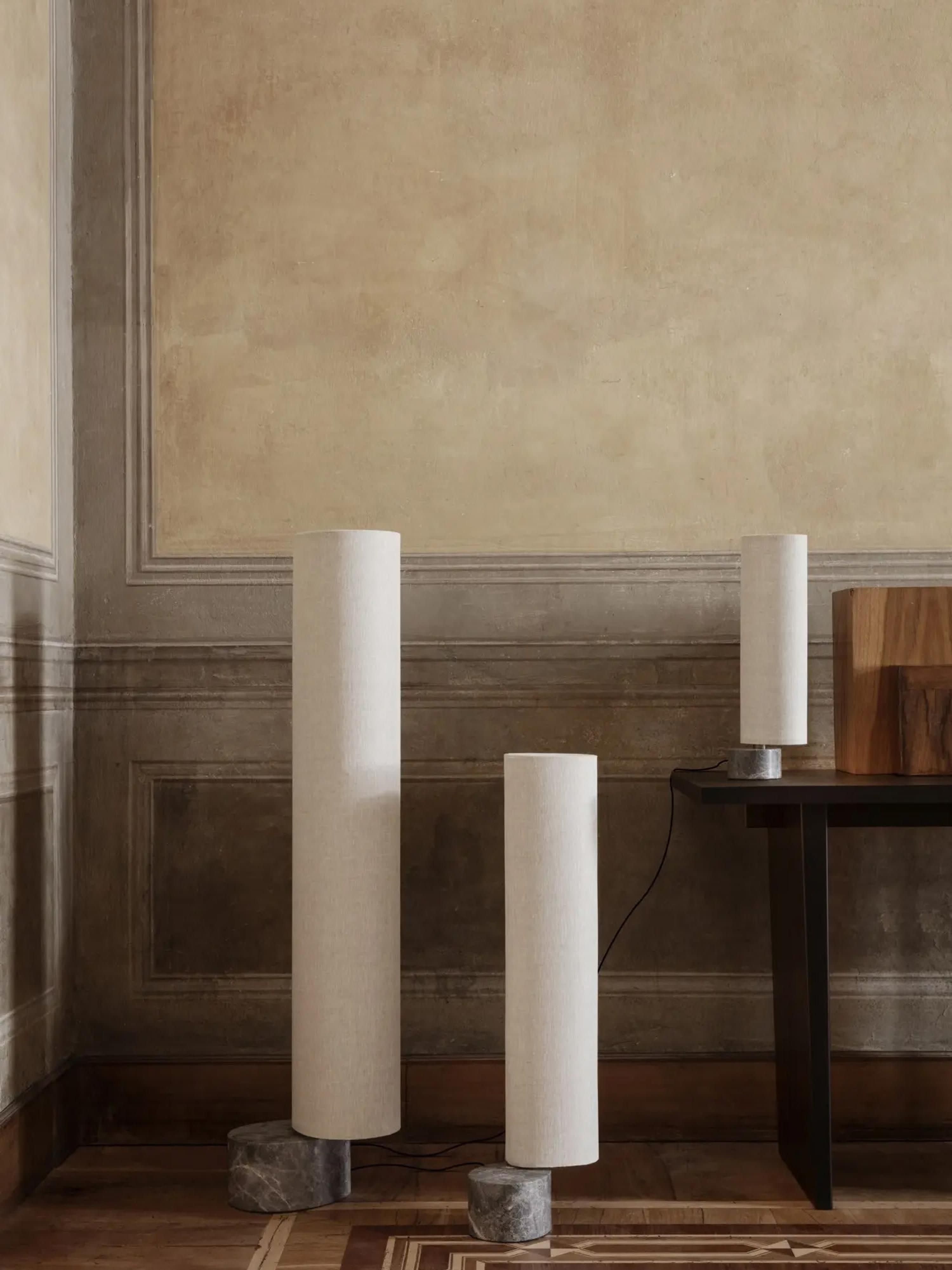 Unbound Dimmable LED Floor Lamp with Marble Base, in various sizes