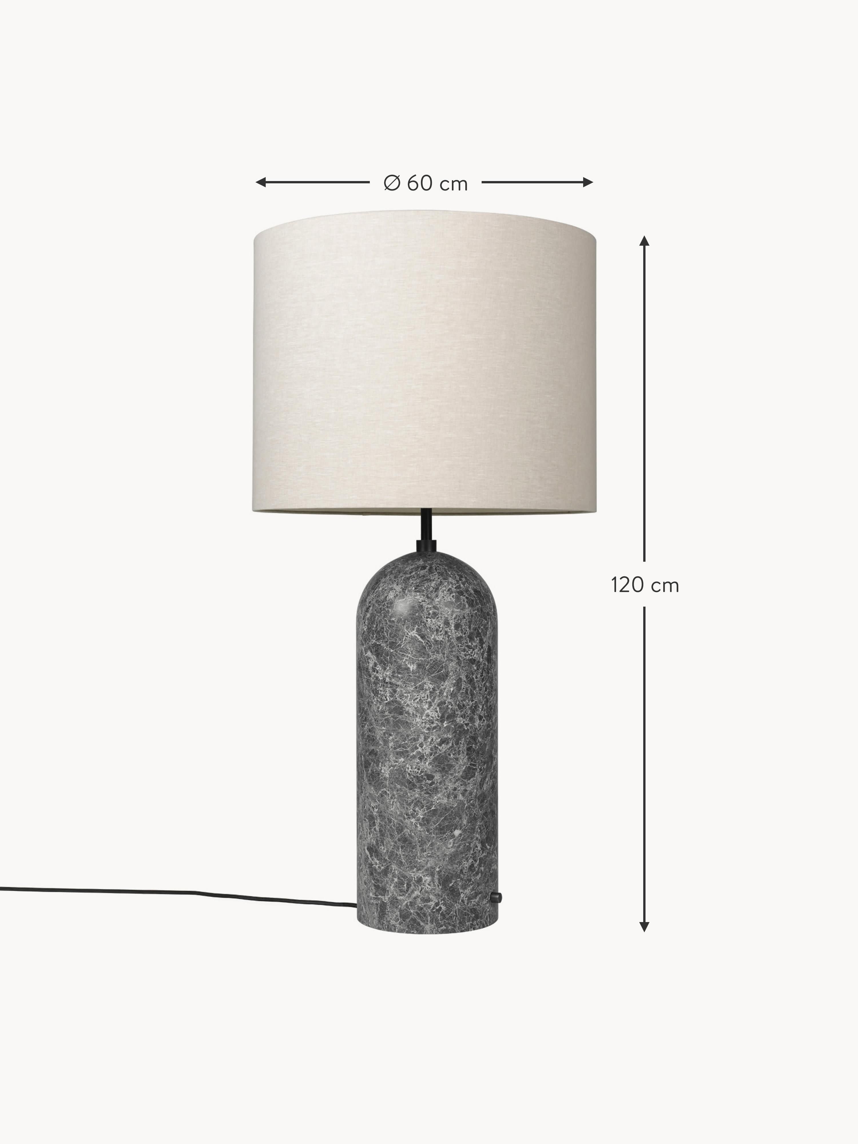 Gravity Dimmable Floor Lamp with Marble Base, H 120 cm