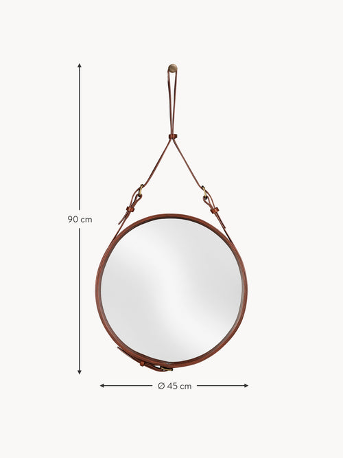 Adnet Round Wall Mirror, Various Sizes
